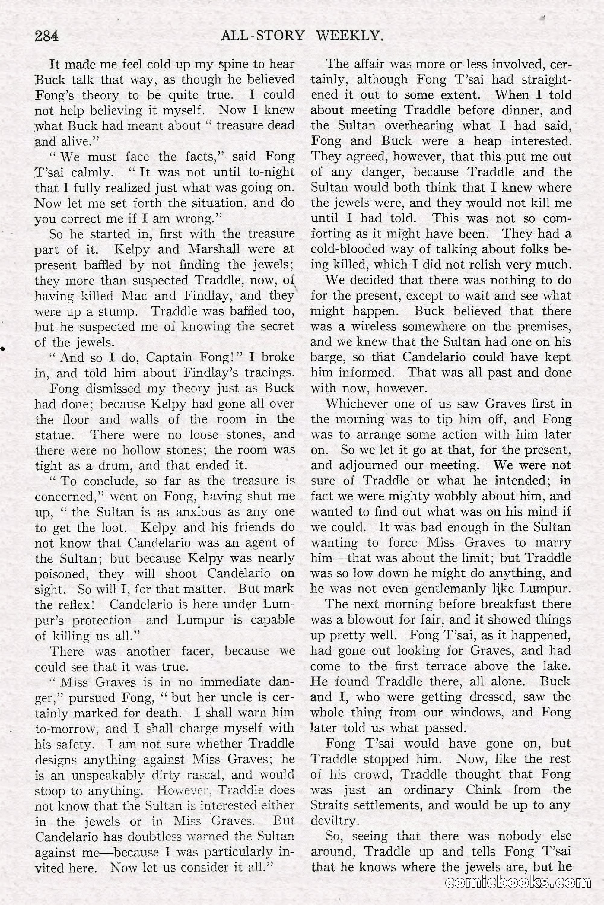 All-Story Weekly, Jun 14 1919 — page 118 of 192