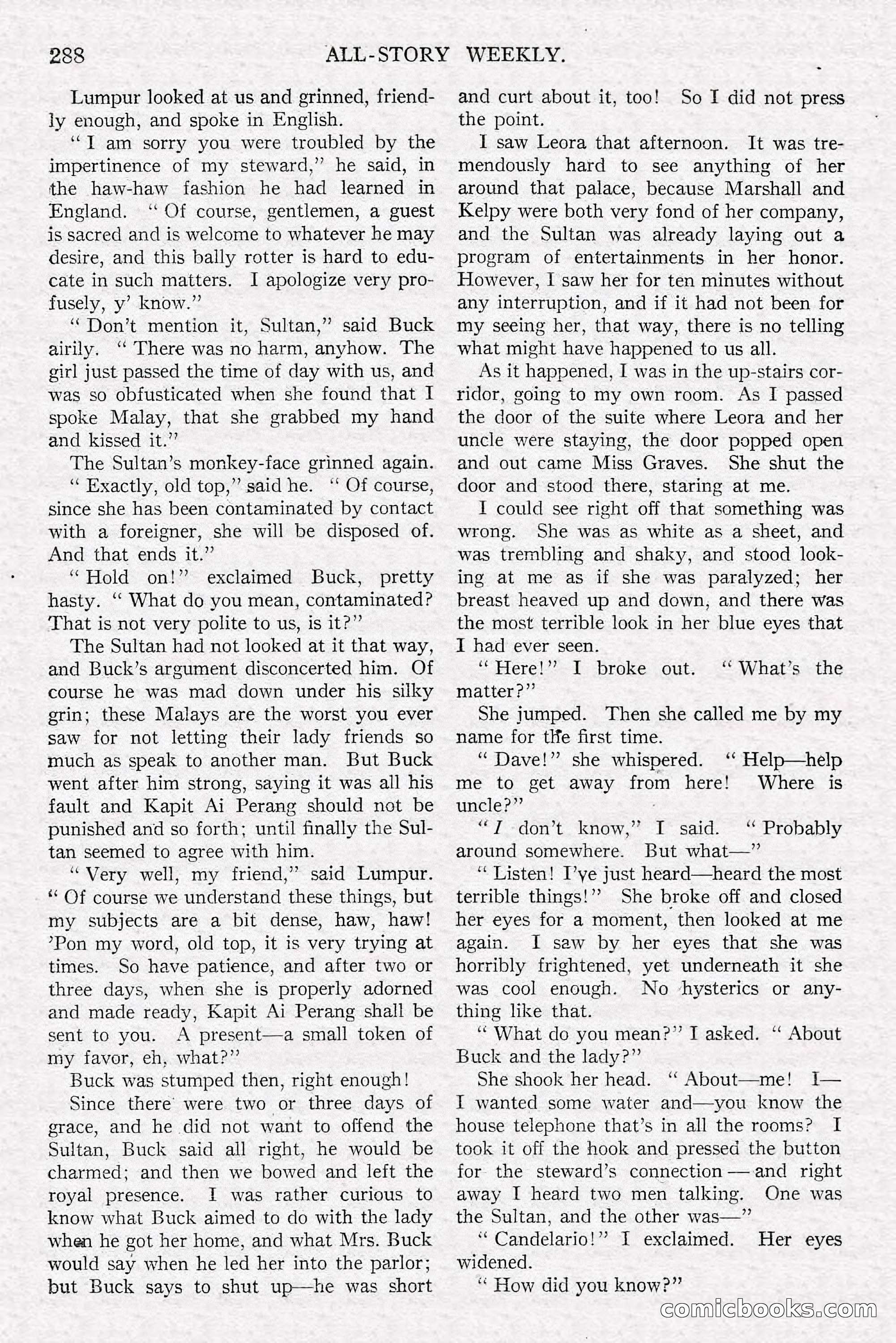 All-Story Weekly, Jun 14 1919 — page 122 of 192