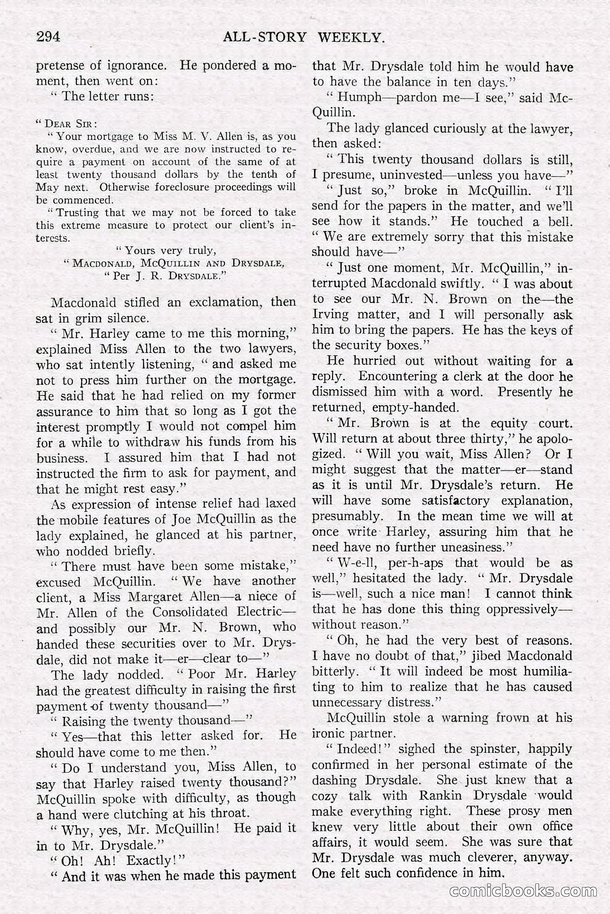 All-Story Weekly, Jun 14 1919 — page 128 of 192