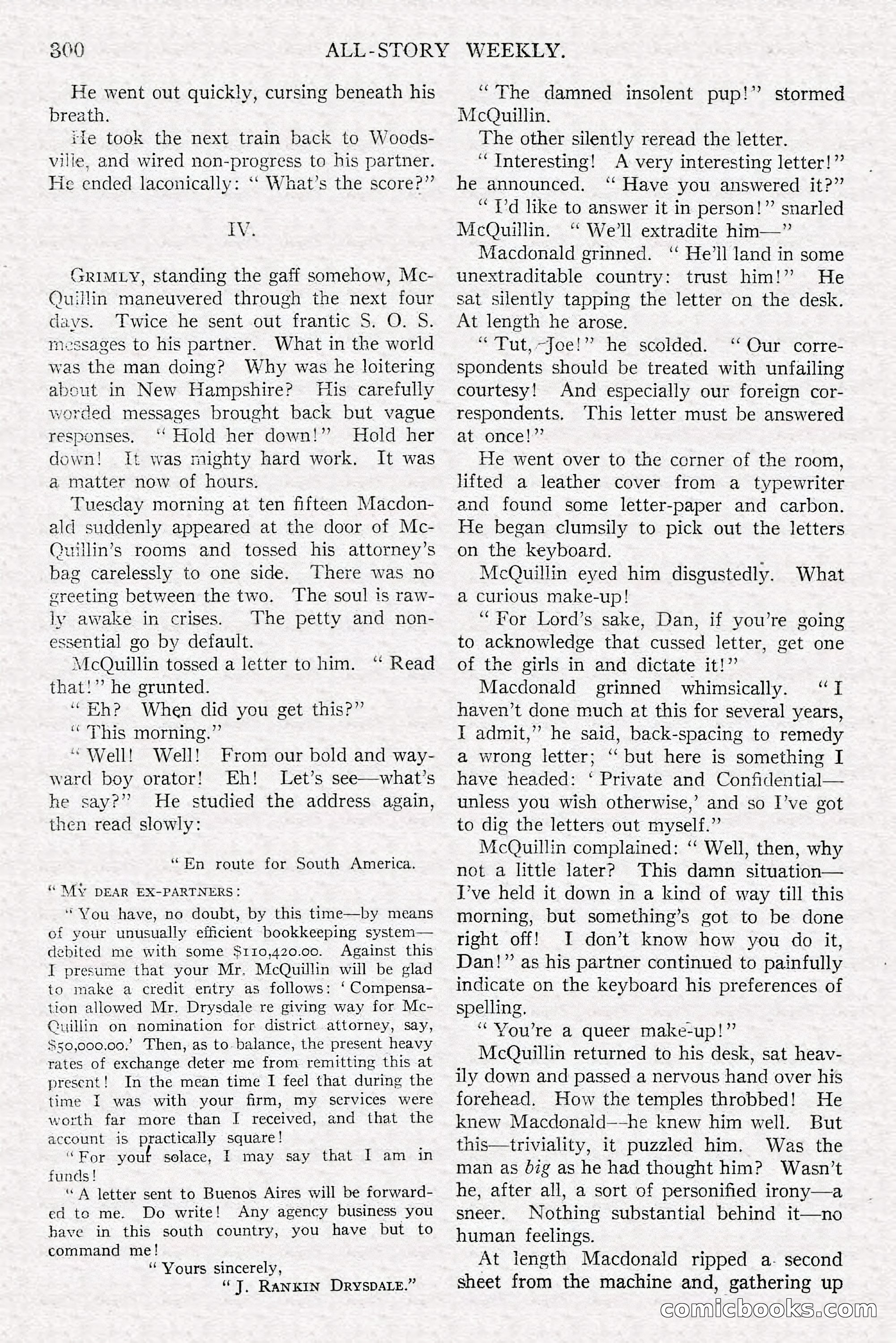 All-Story Weekly, Jun 14 1919 — page 134 of 192