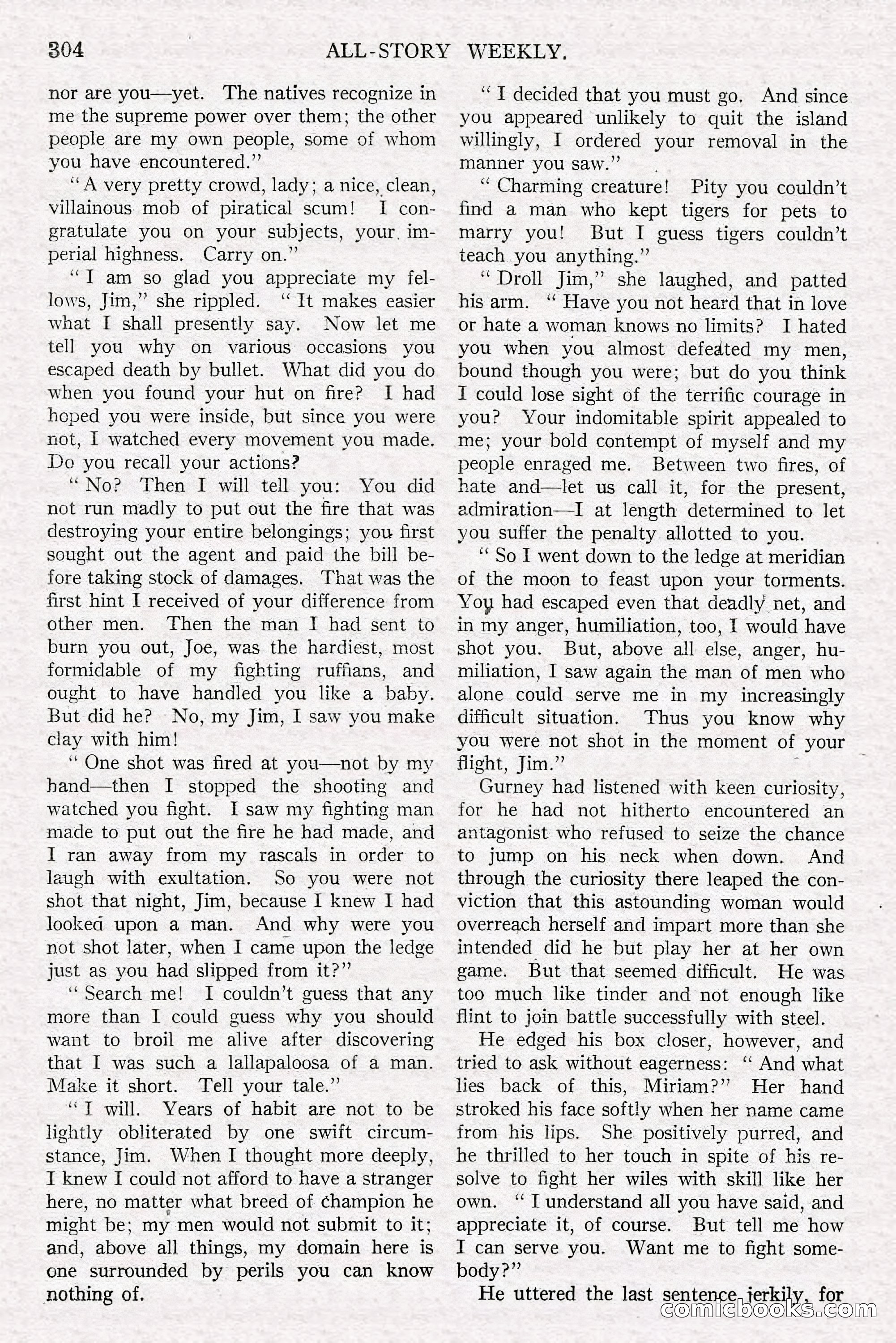 All-Story Weekly, Jun 14 1919 — page 138 of 192