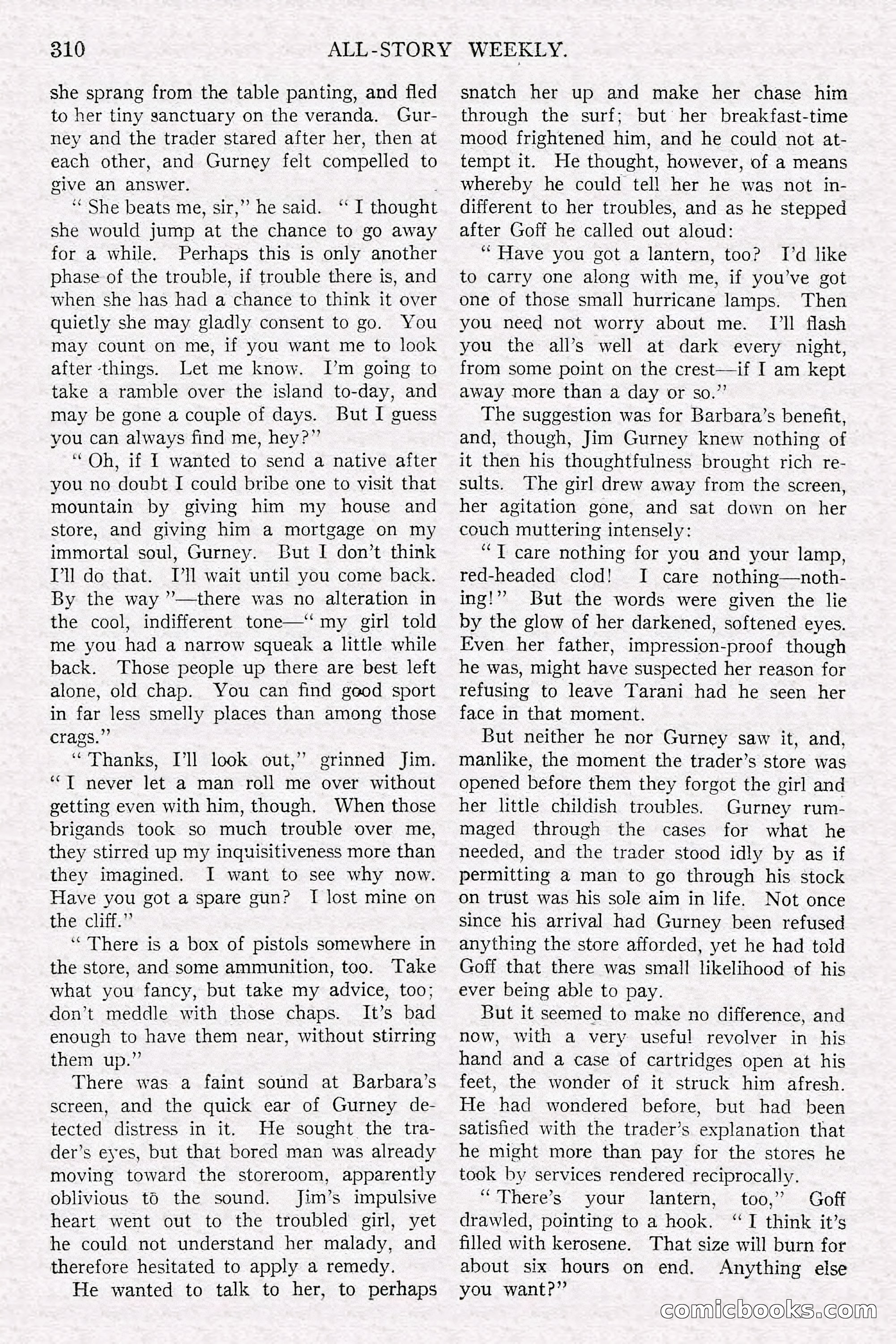 All-Story Weekly, Jun 14 1919 — page 144 of 192