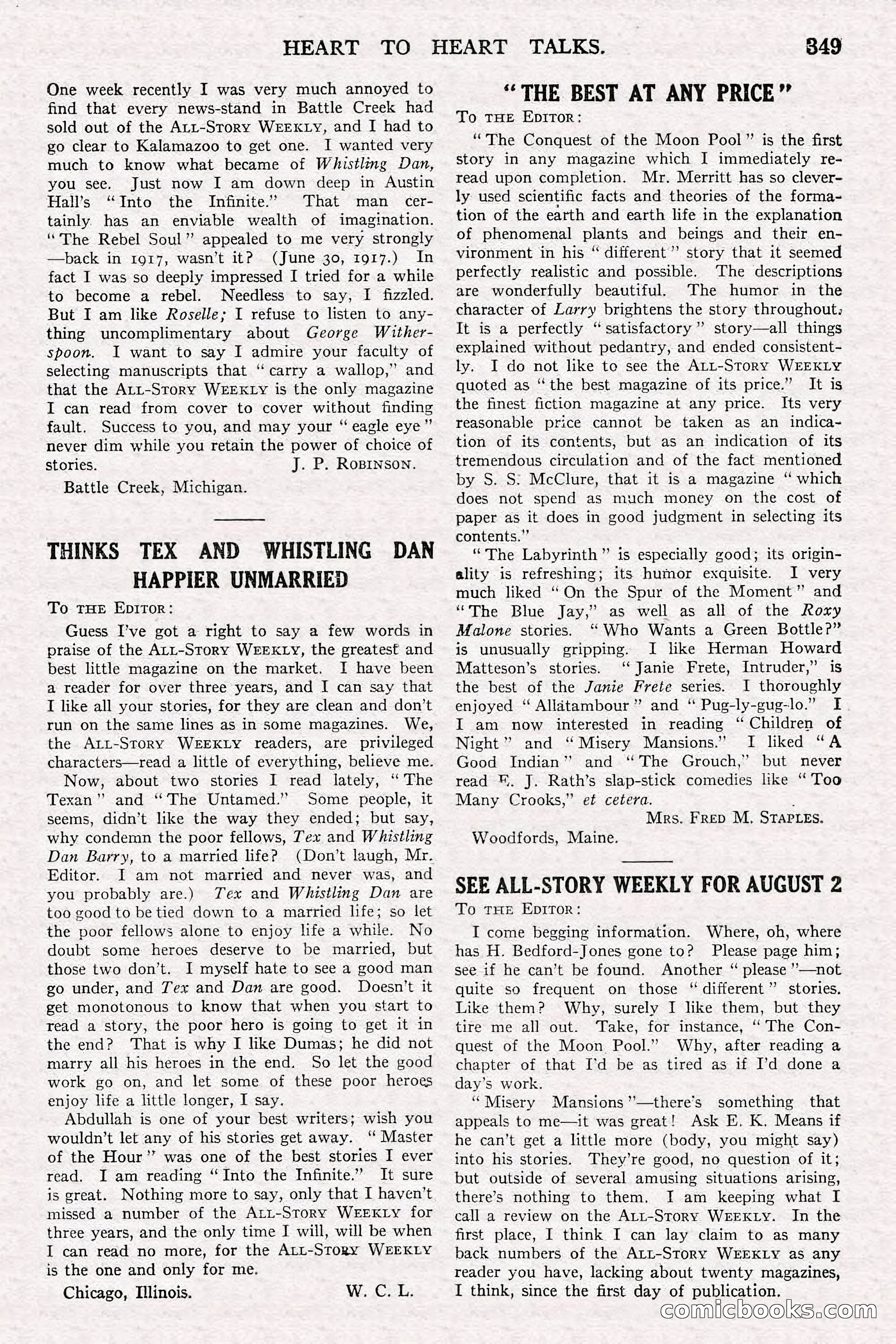All-Story Weekly, Jun 14 1919 — page 183 of 192