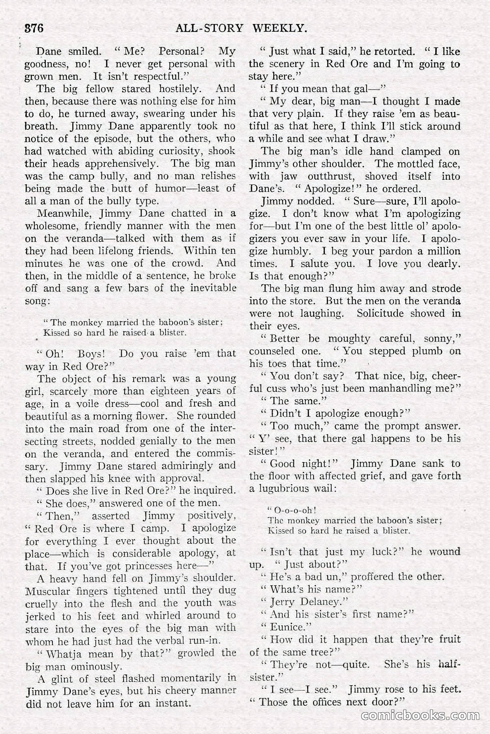 All-Story Weekly, June 21, 1919 — page 34 of 188