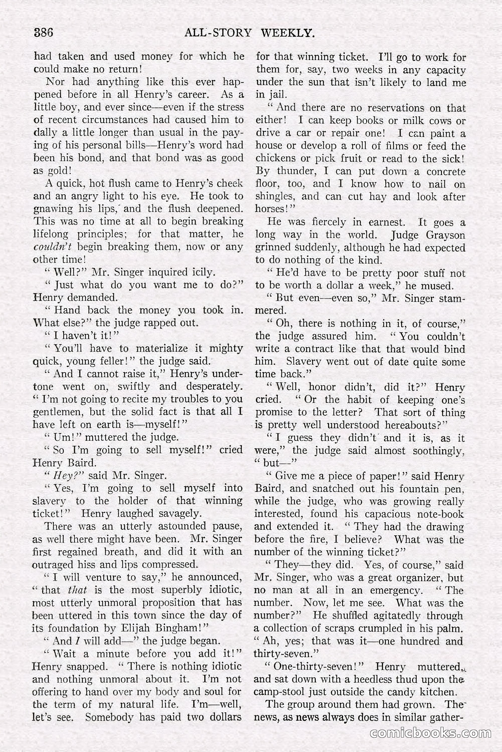 All-Story Weekly, June 21, 1919 — page 44 of 188