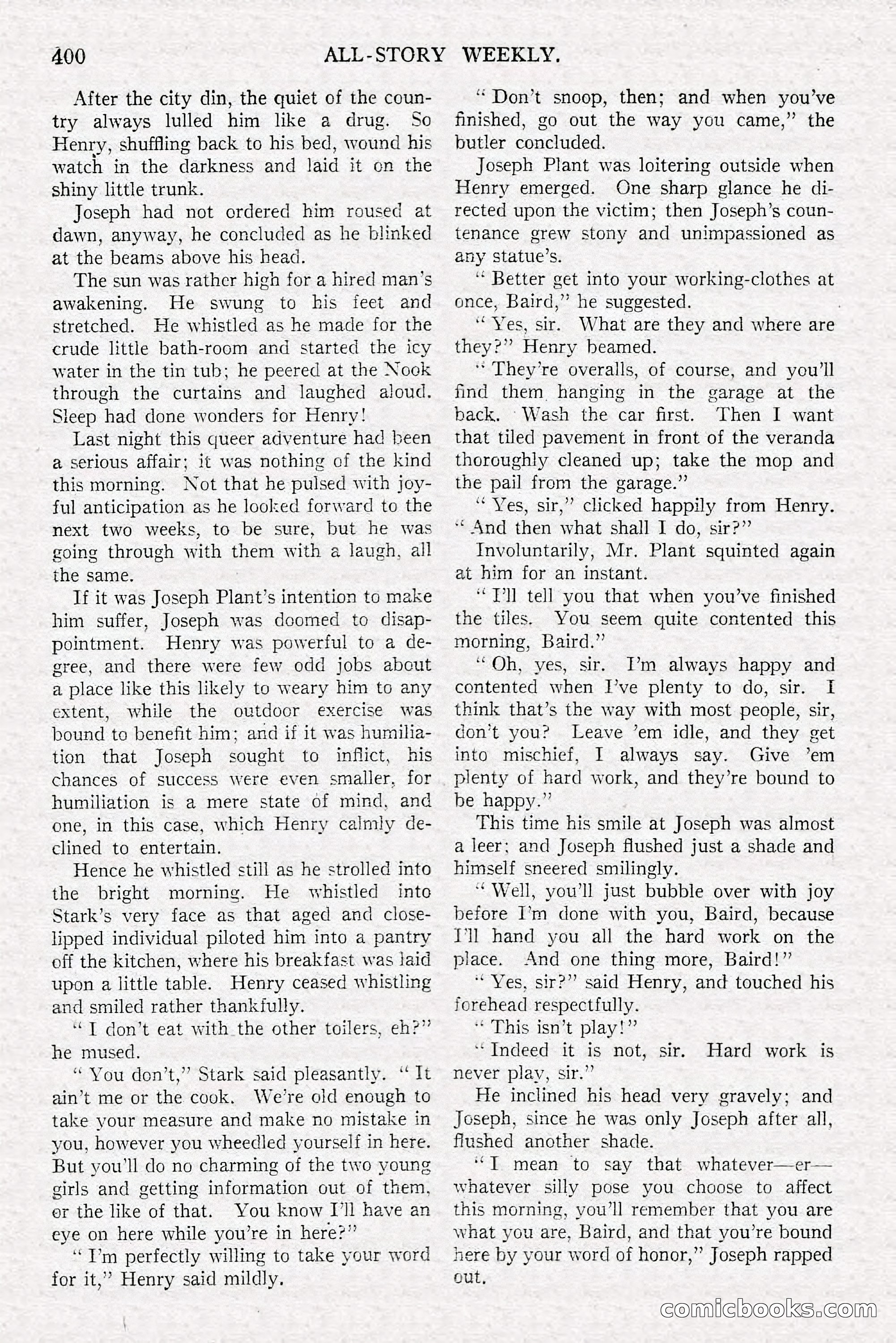 All-Story Weekly, June 21, 1919 — page 58 of 188
