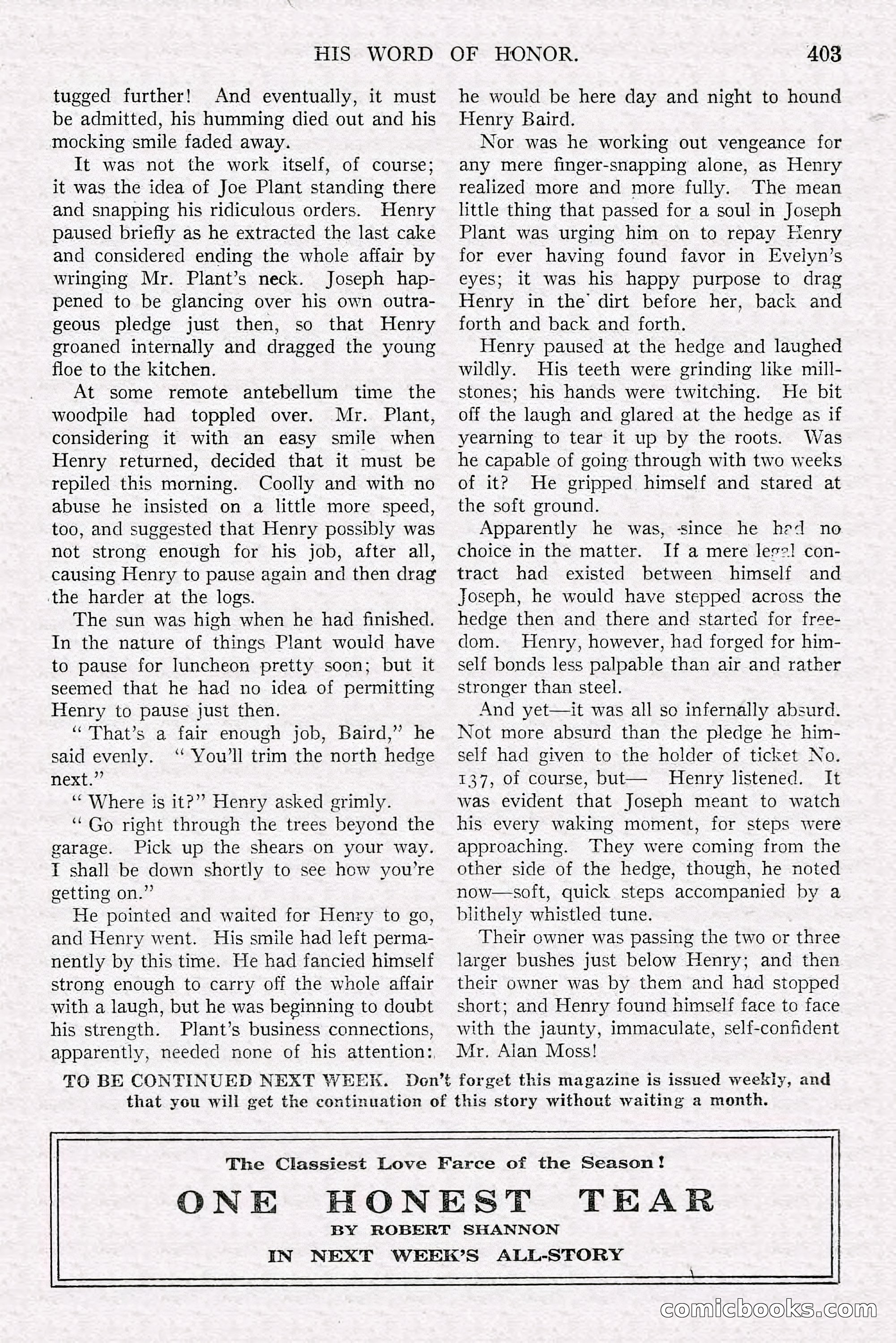 All-Story Weekly, June 21, 1919 — page 61 of 188