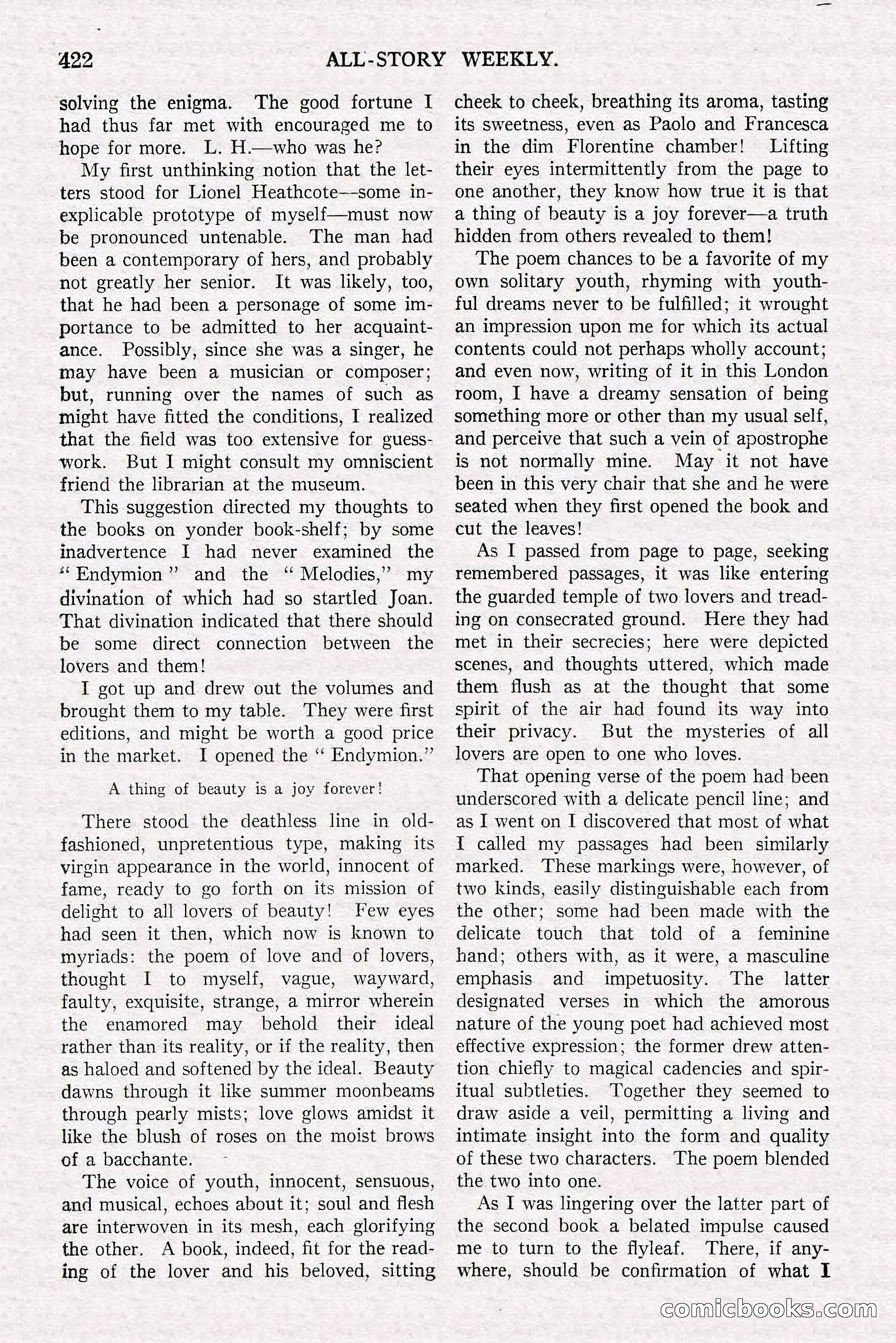 All-Story Weekly, June 21, 1919 — page 80 of 188