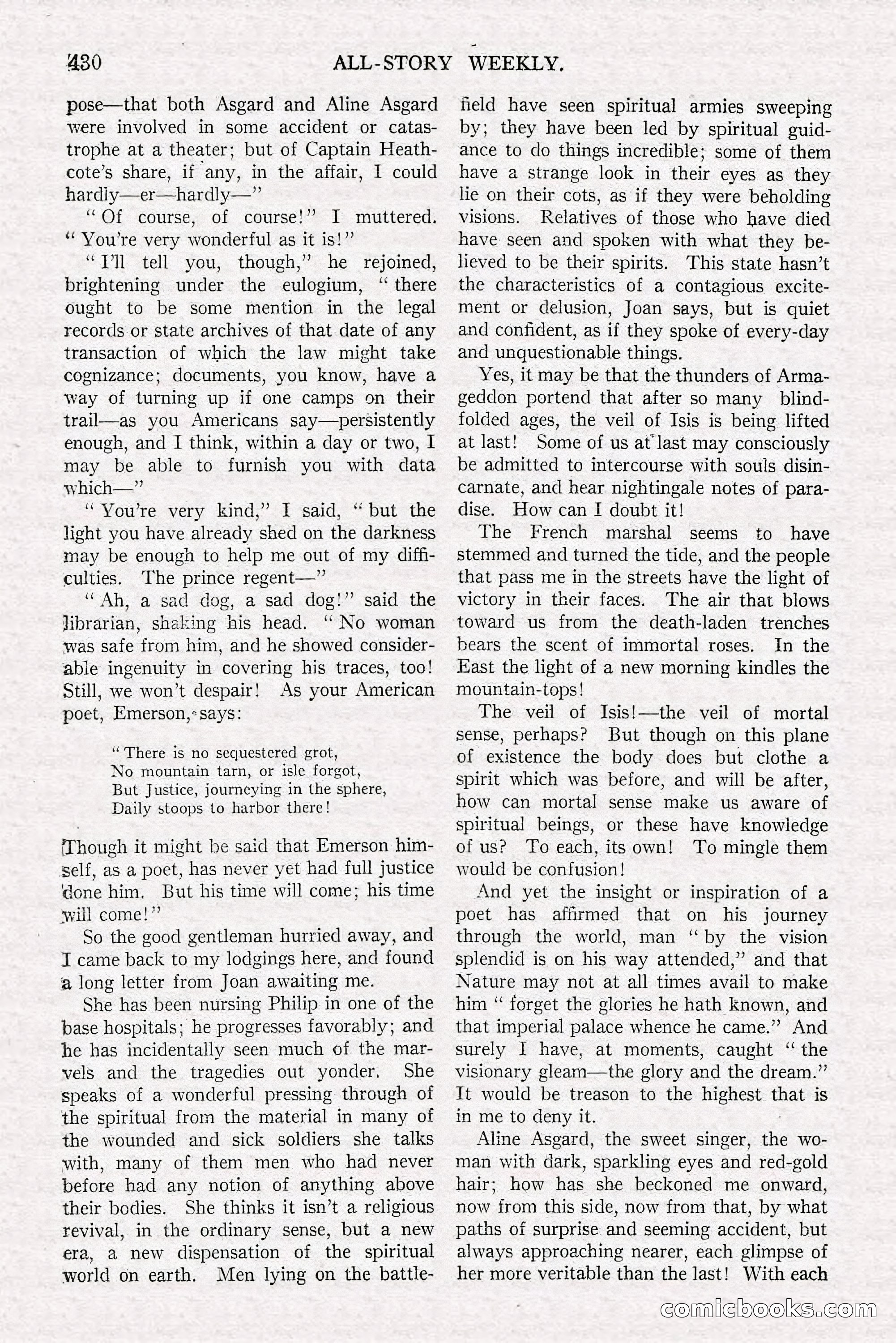 All-Story Weekly, June 21, 1919 — page 88 of 188