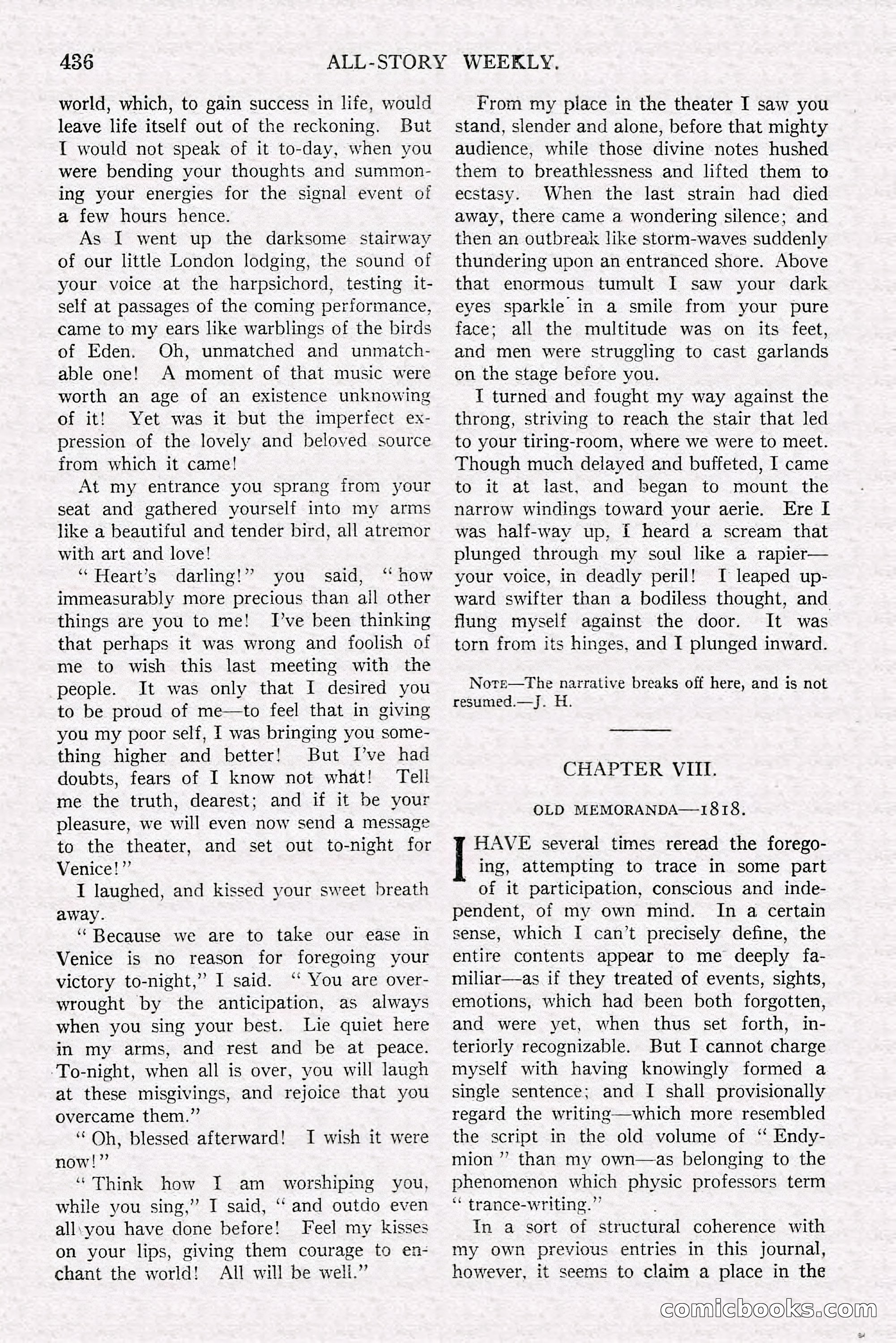 All-Story Weekly, June 21, 1919 — page 94 of 188