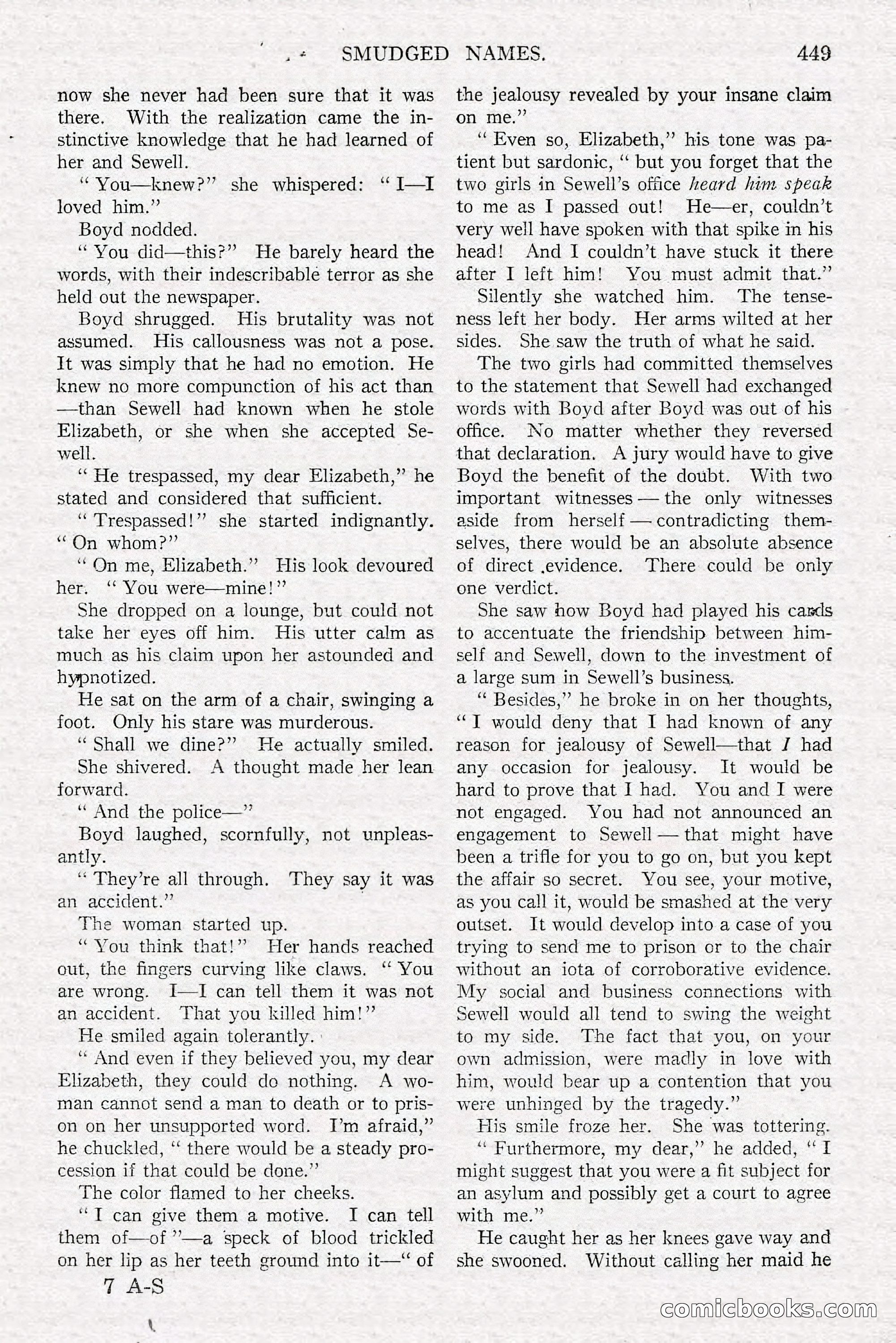 All-Story Weekly, June 21, 1919 — page 107 of 188
