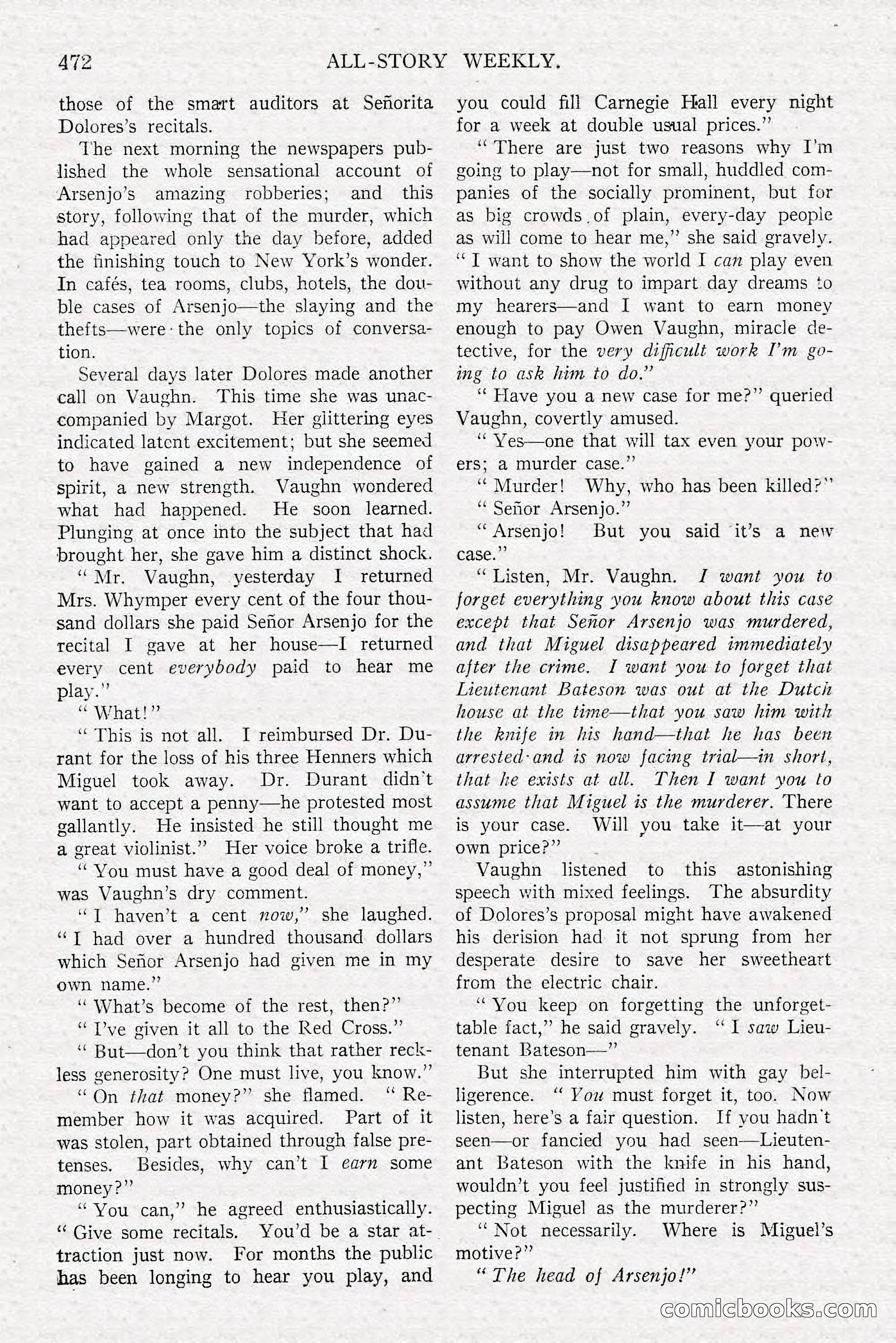 All-Story Weekly, June 21, 1919 — page 130 of 188