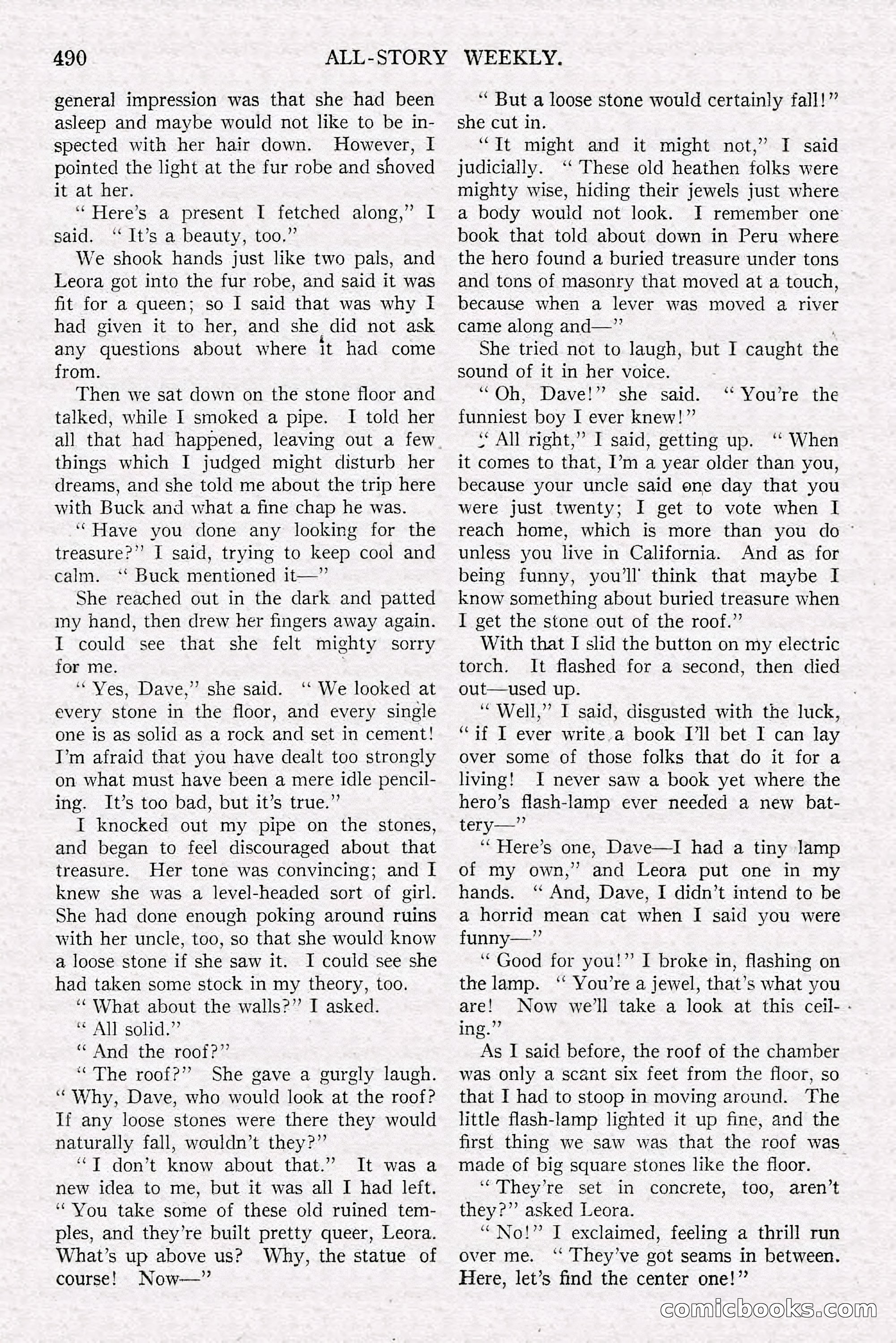 All-Story Weekly, June 21, 1919 — page 148 of 188