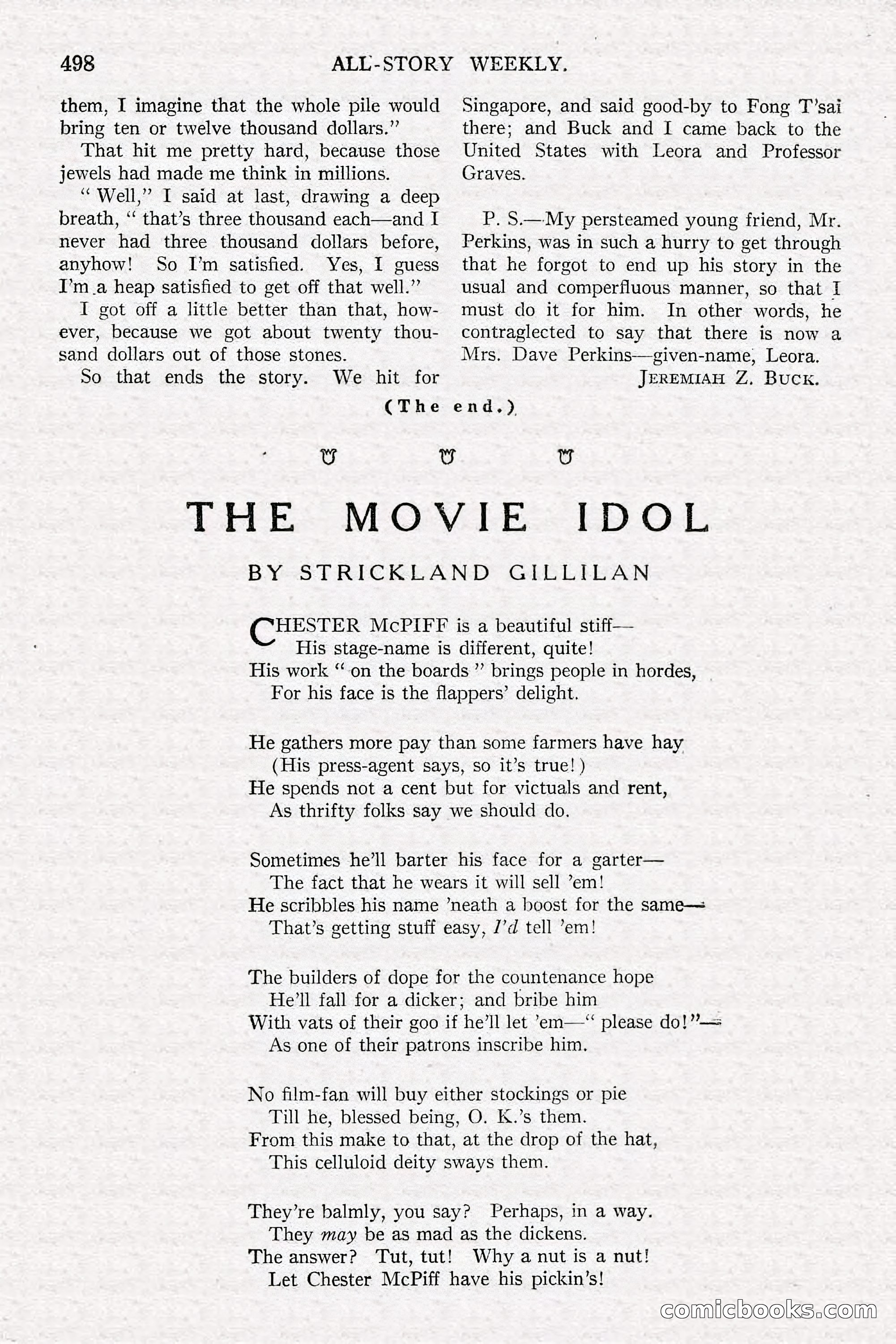 All-Story Weekly, June 21, 1919 — page 156 of 188