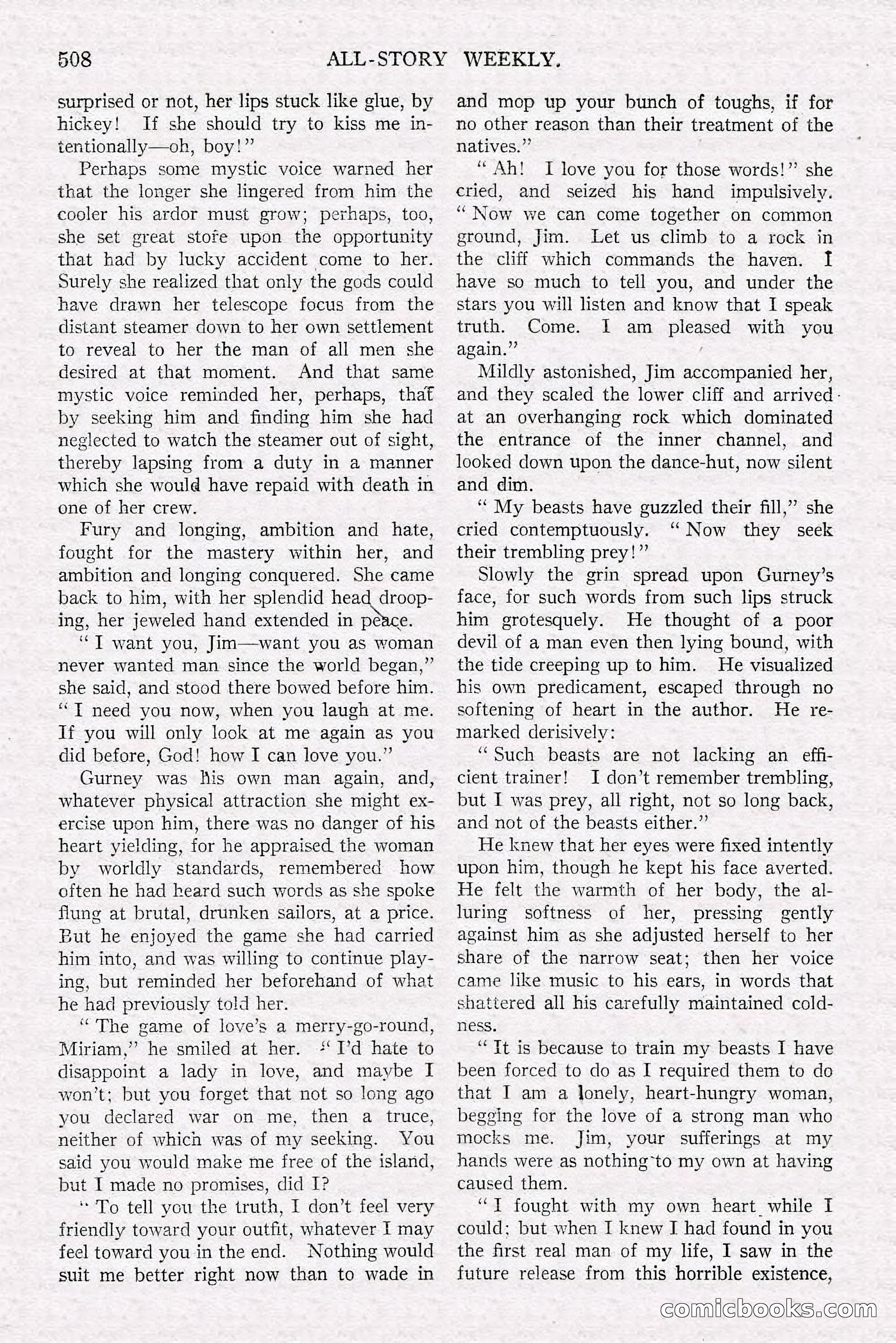 All-Story Weekly, June 21, 1919 — page 166 of 188