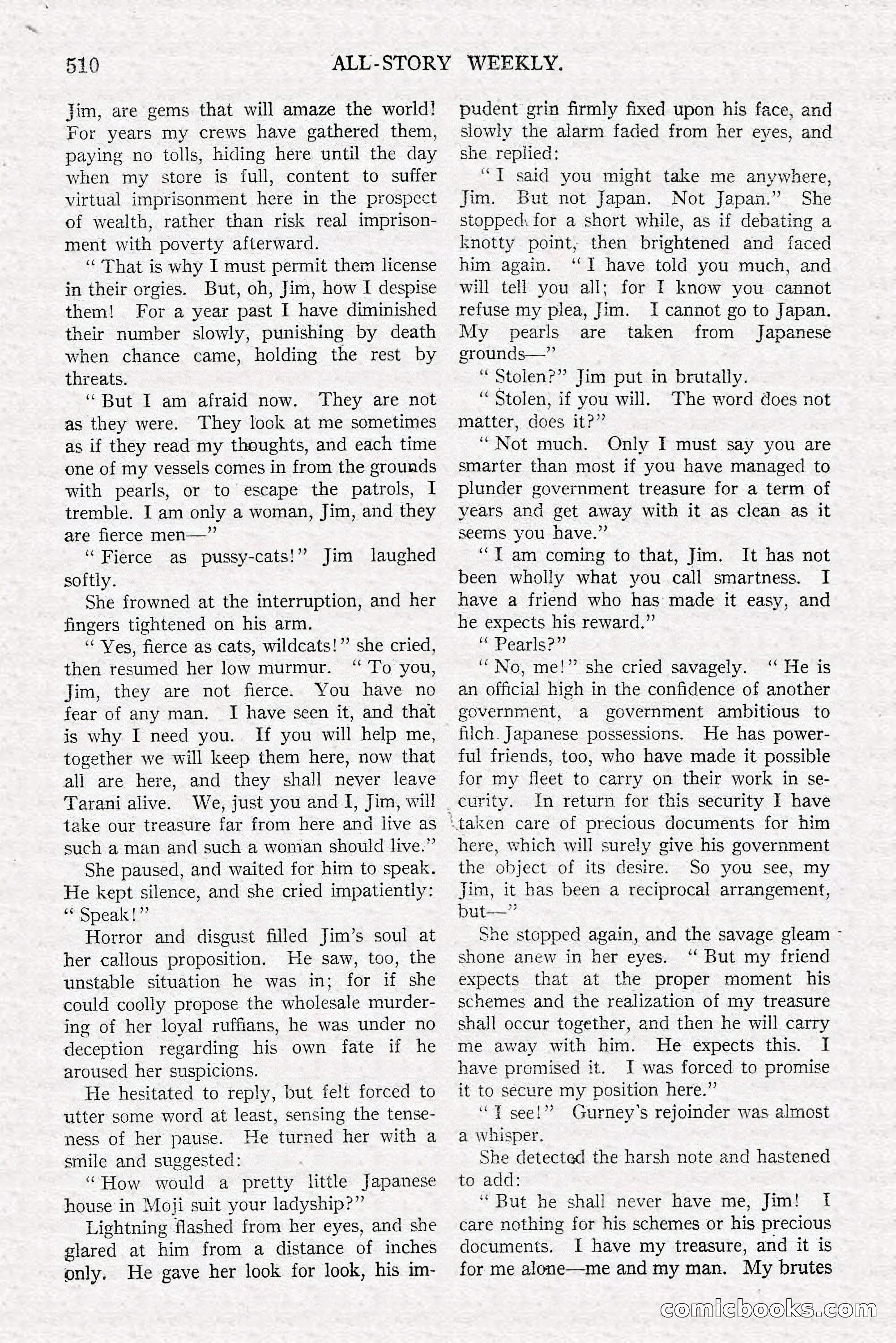 All-Story Weekly, June 21, 1919 — page 168 of 188