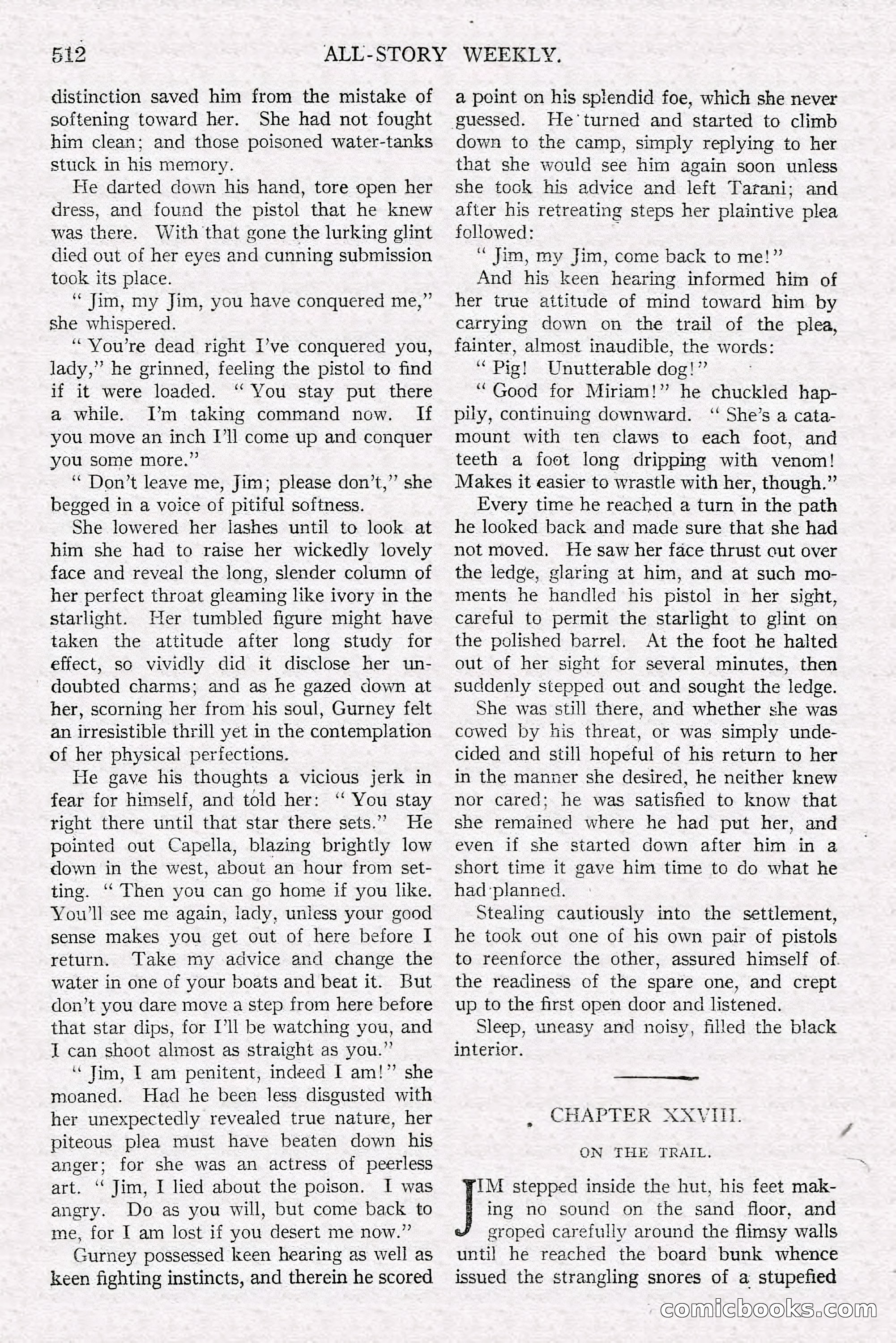 All-Story Weekly, June 21, 1919 — page 170 of 188