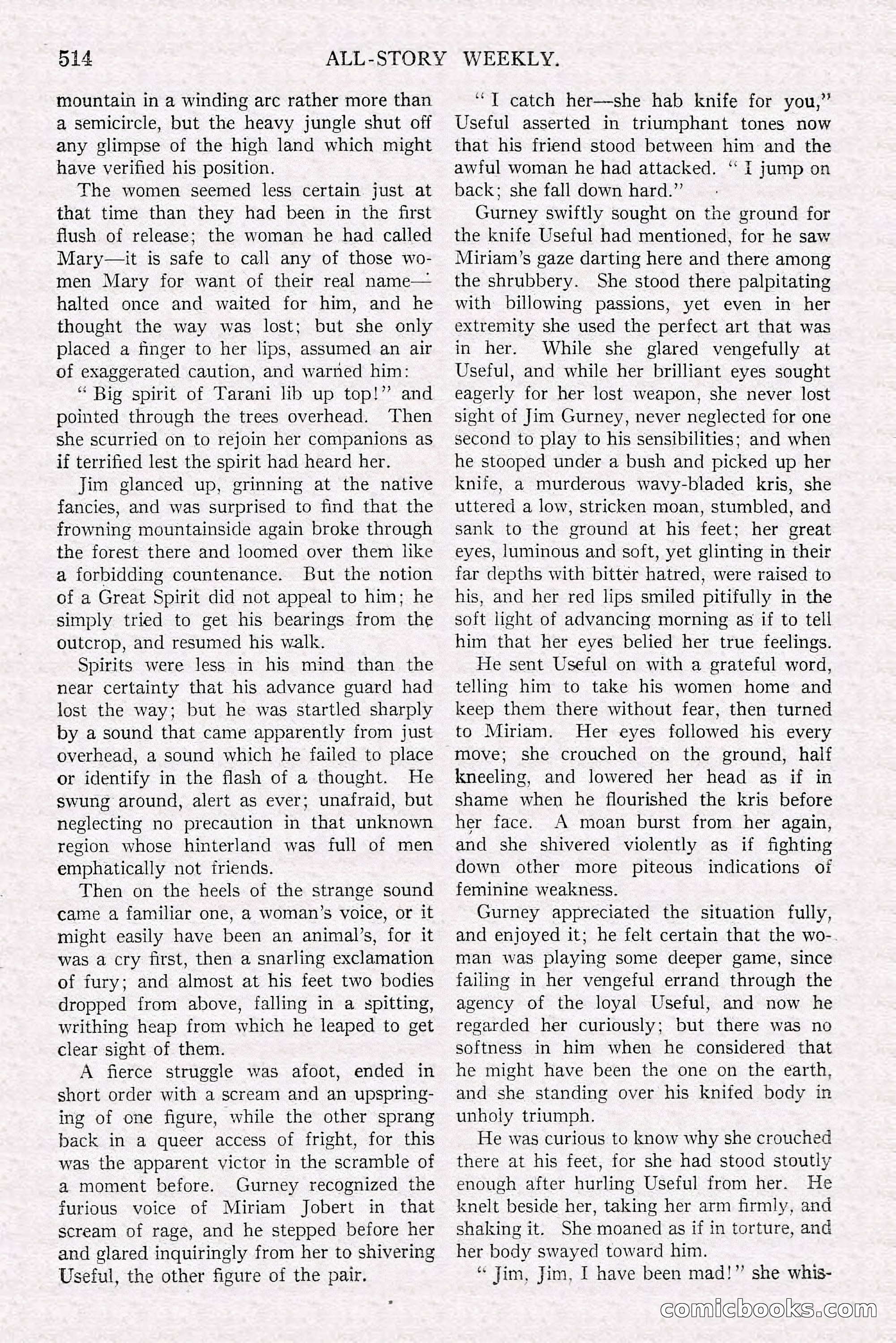 All-Story Weekly, June 21, 1919 — page 172 of 188