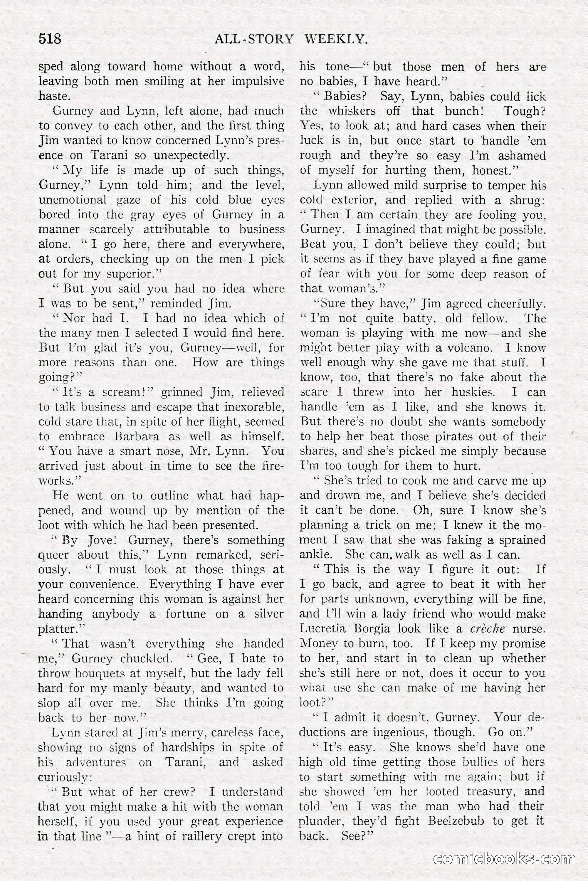 All-Story Weekly, June 21, 1919 — page 176 of 188