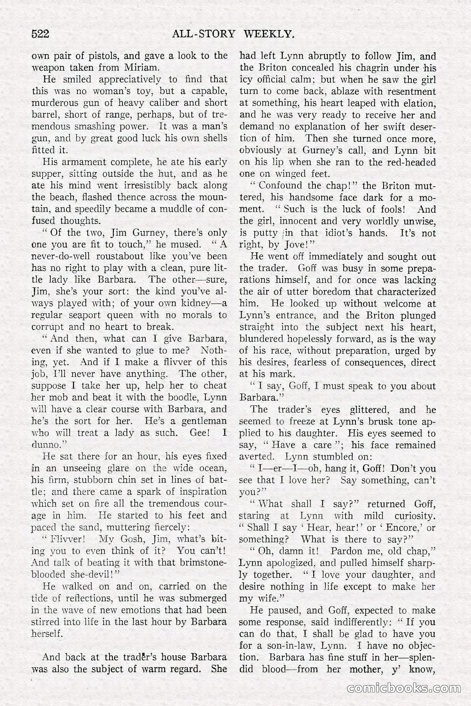All-Story Weekly, June 21, 1919 — page 180 of 188