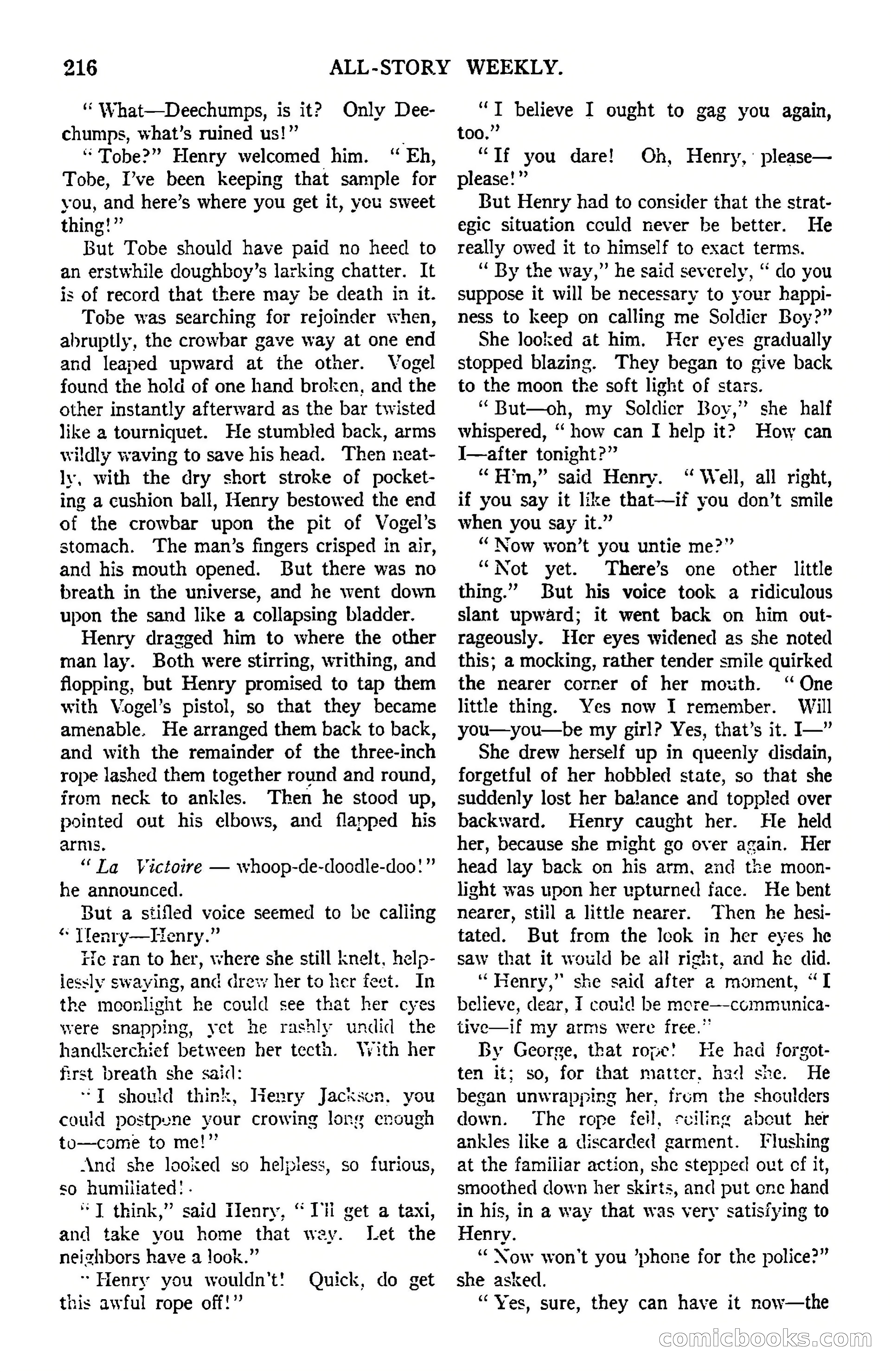 All-Story Weekly — page 59 of 163