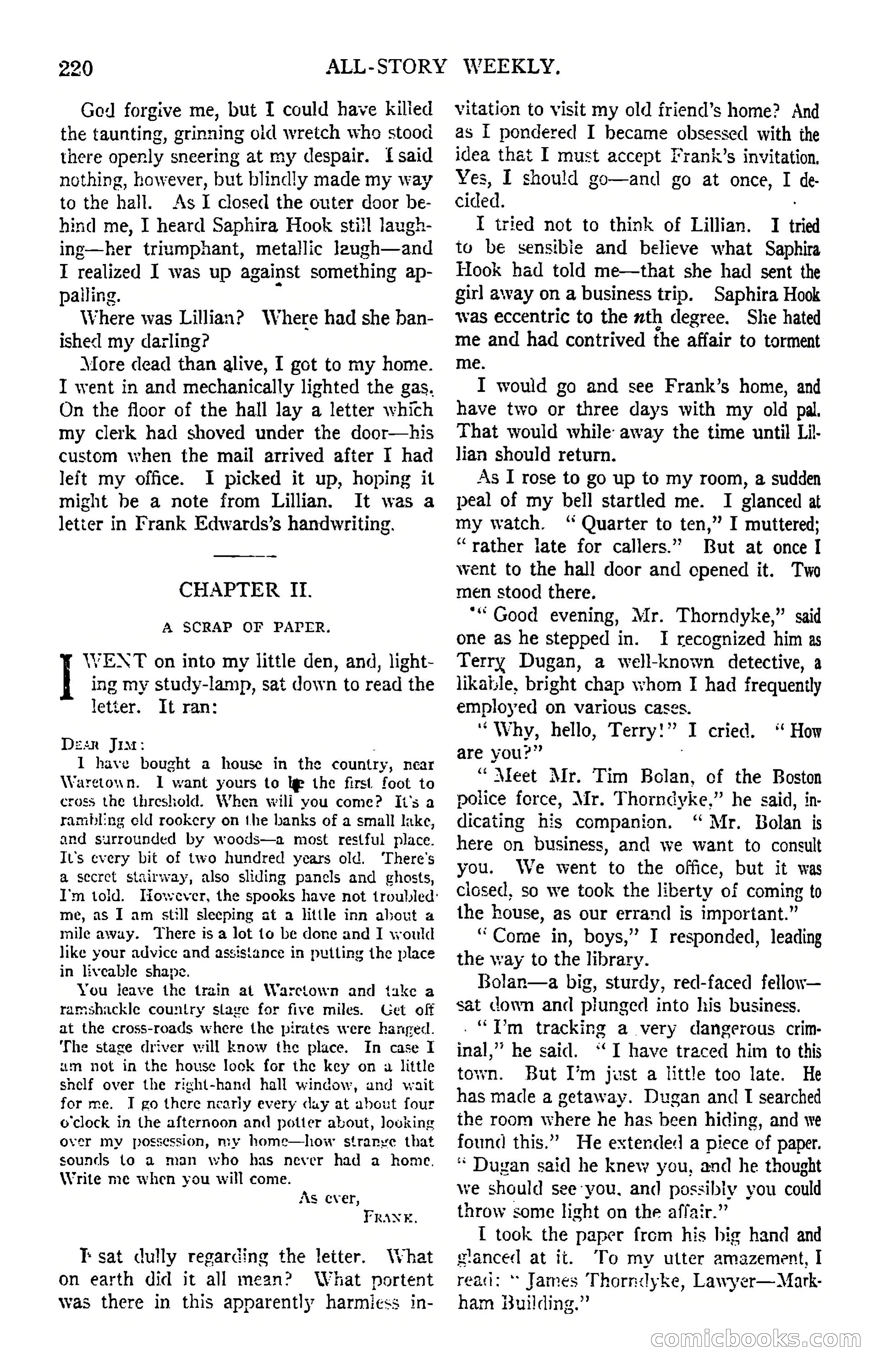 All-Story Weekly — page 63 of 163