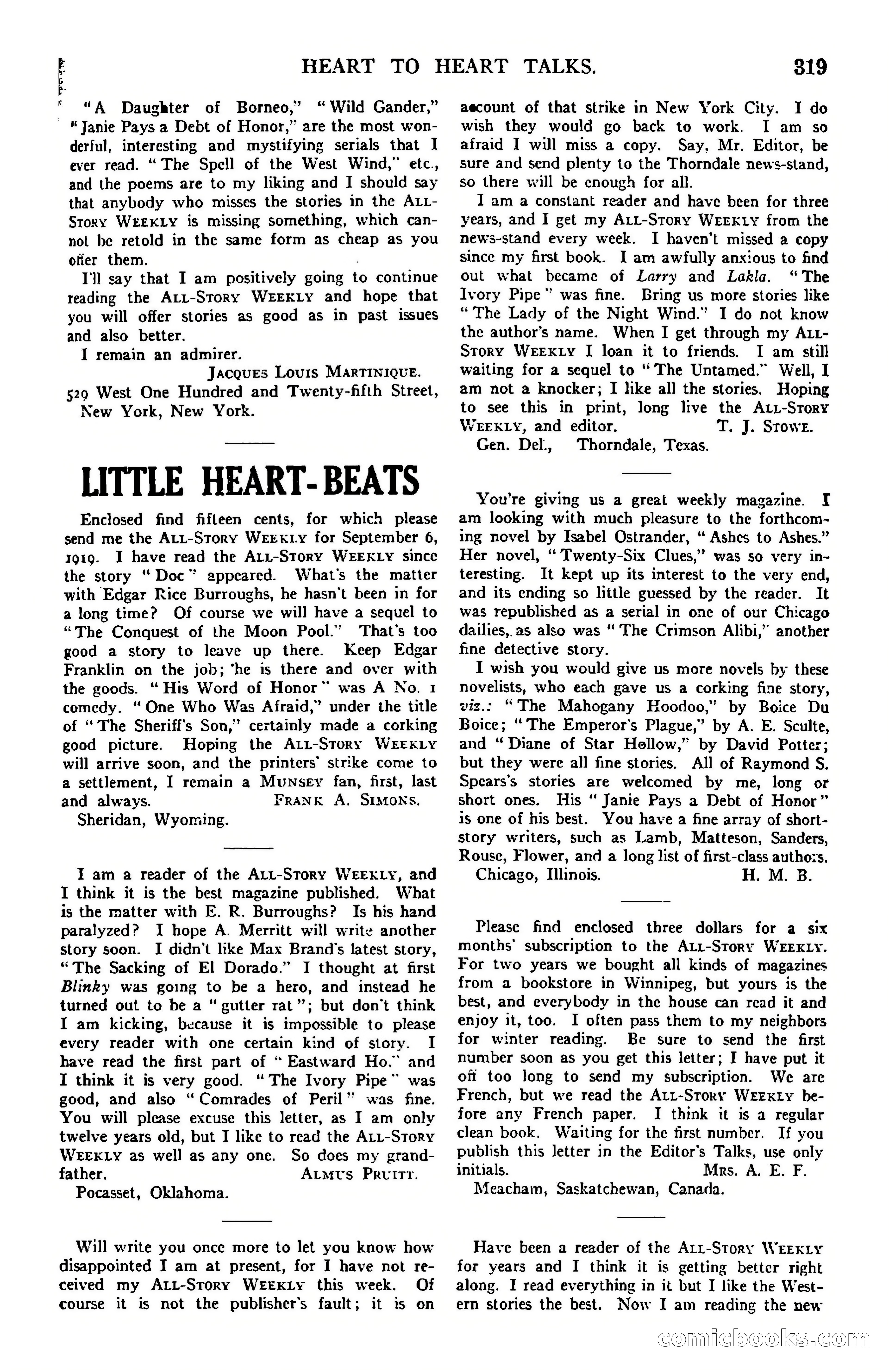All-Story Weekly — page 162 of 163