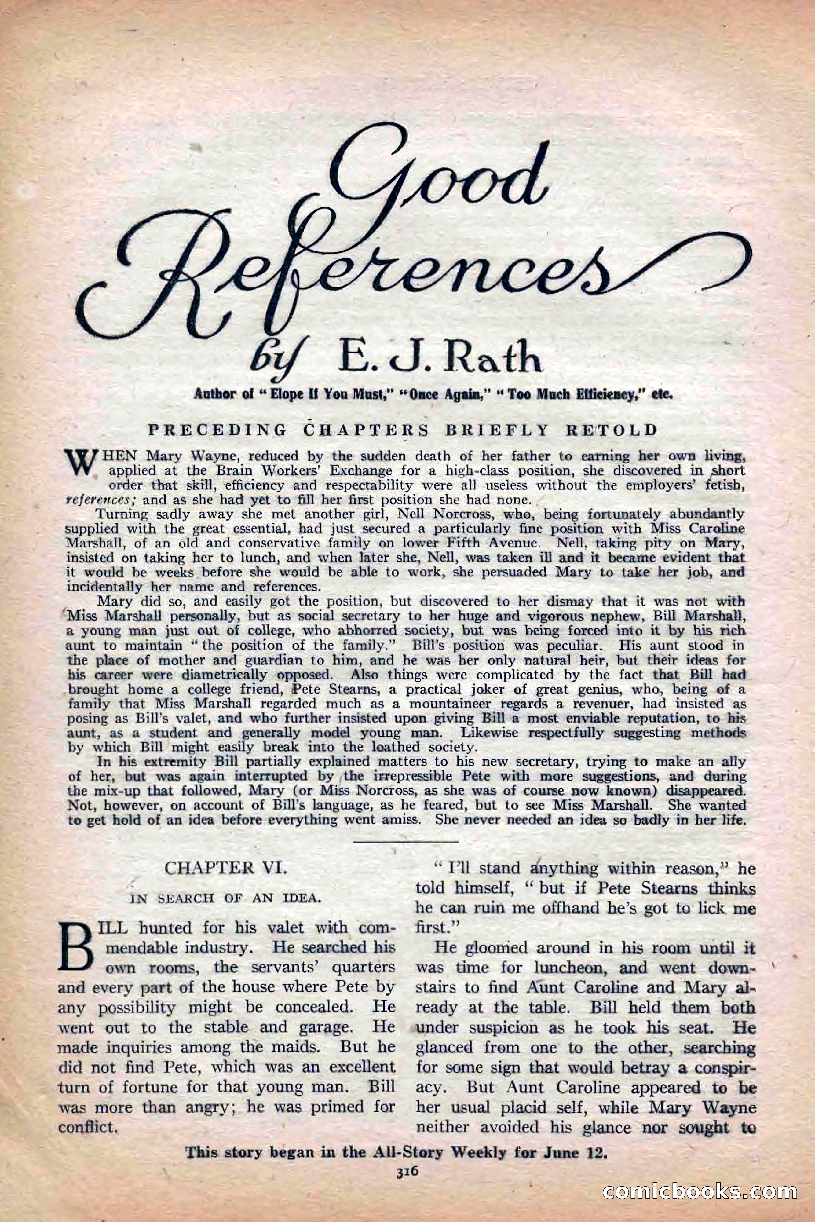All-Story Weekly, Jun 19 1920 — page 38 of 155