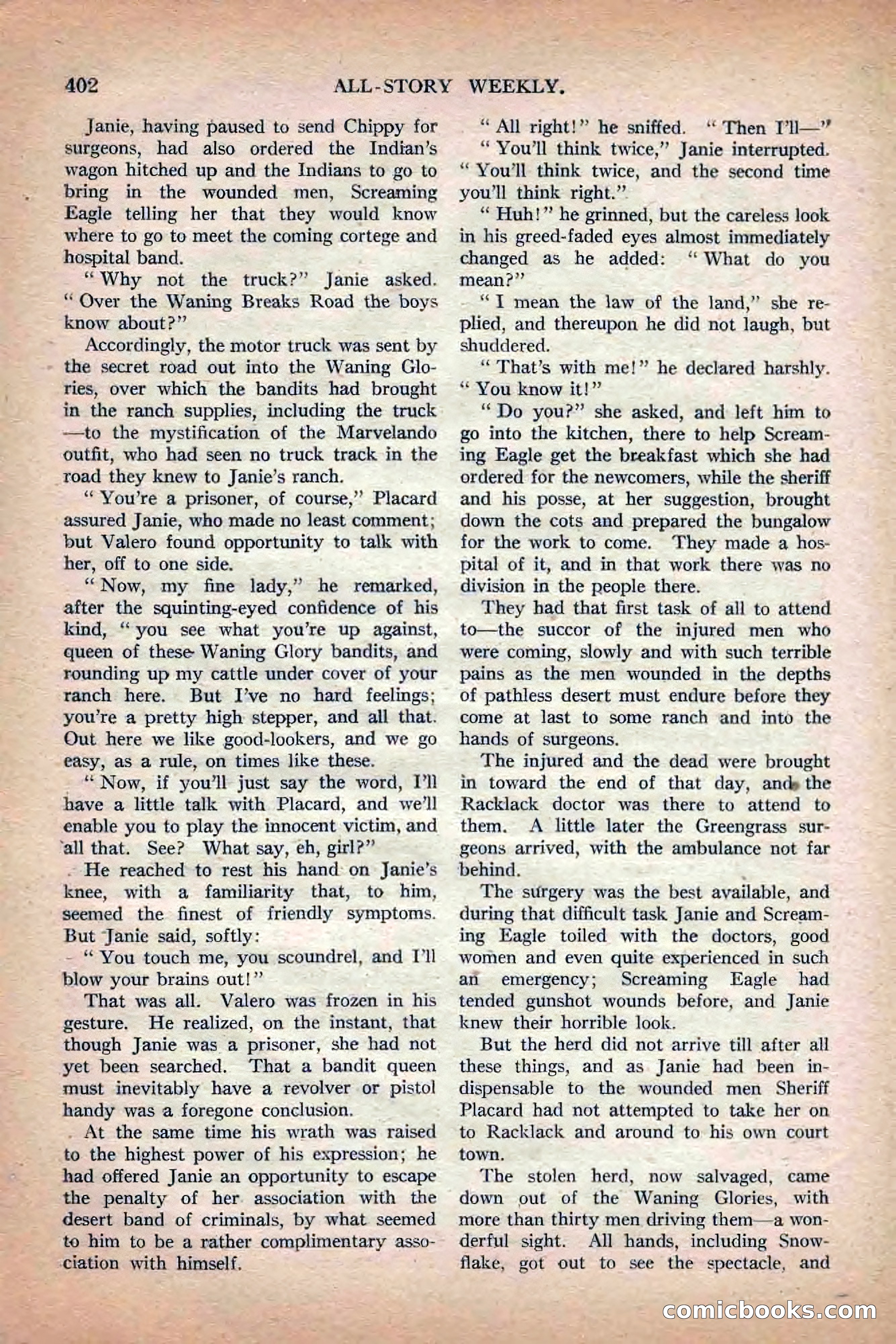 All-Story Weekly, Jun 19 1920 — page 124 of 155