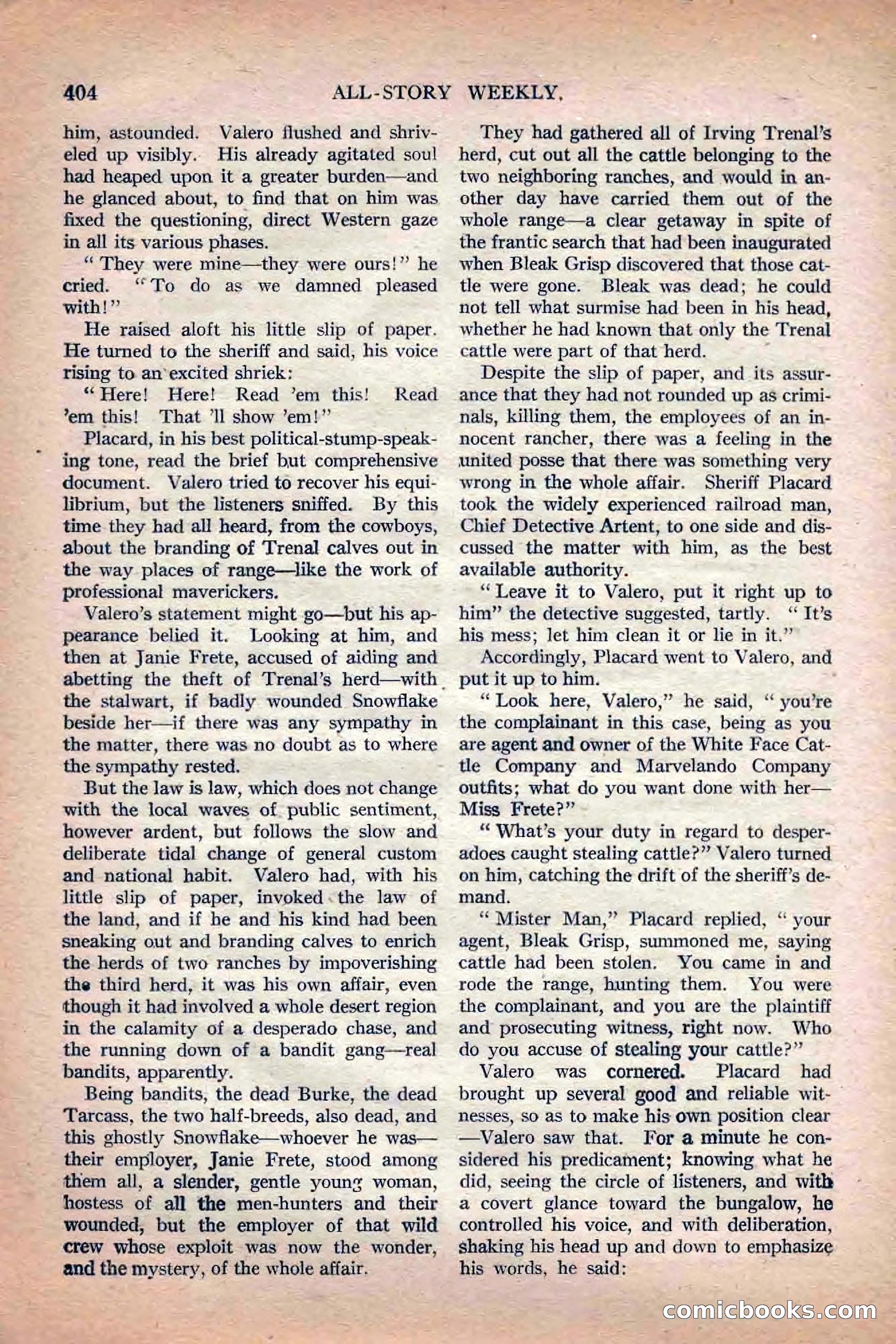 All-Story Weekly, Jun 19 1920 — page 126 of 155