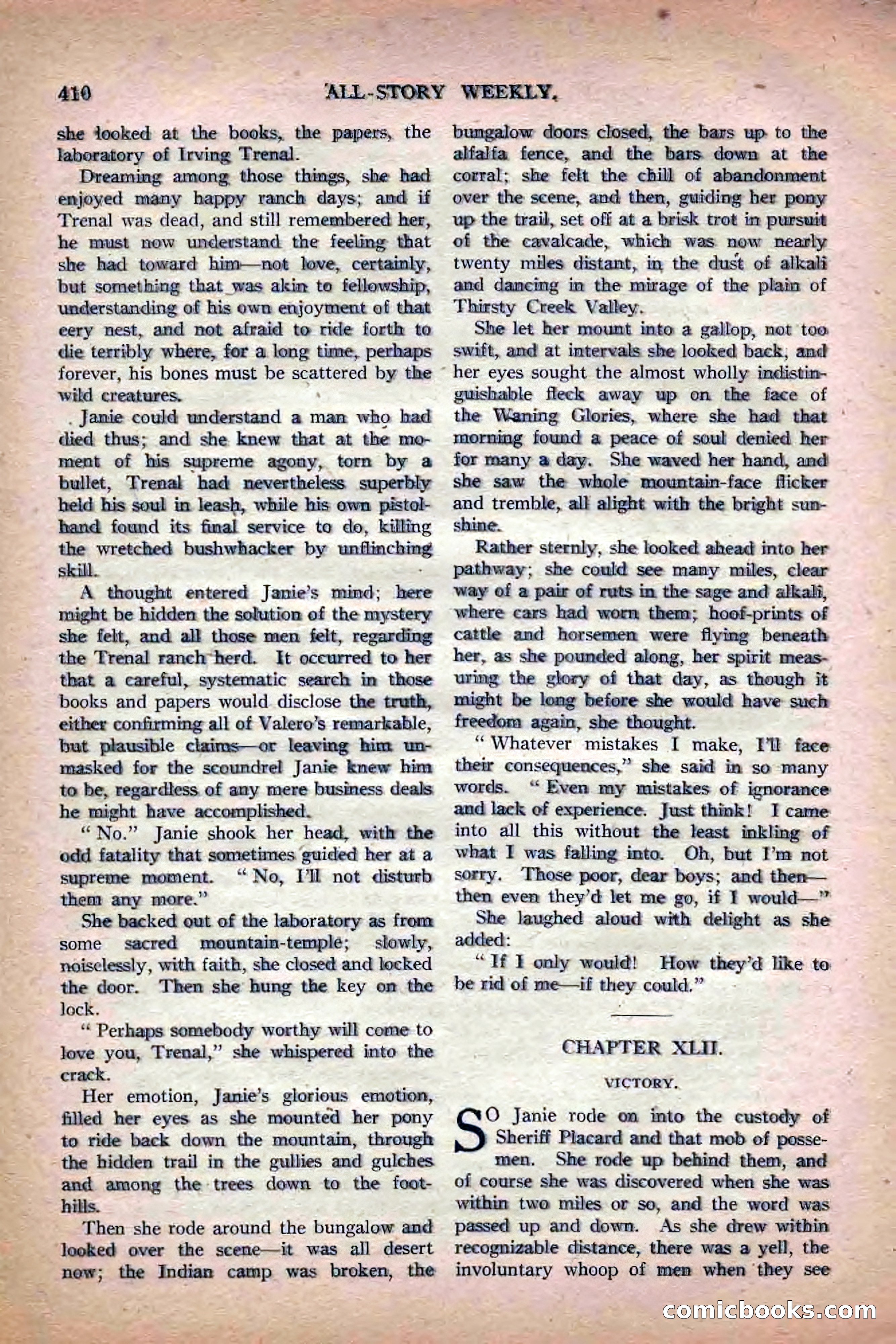 All-Story Weekly, Jun 19 1920 — page 132 of 155