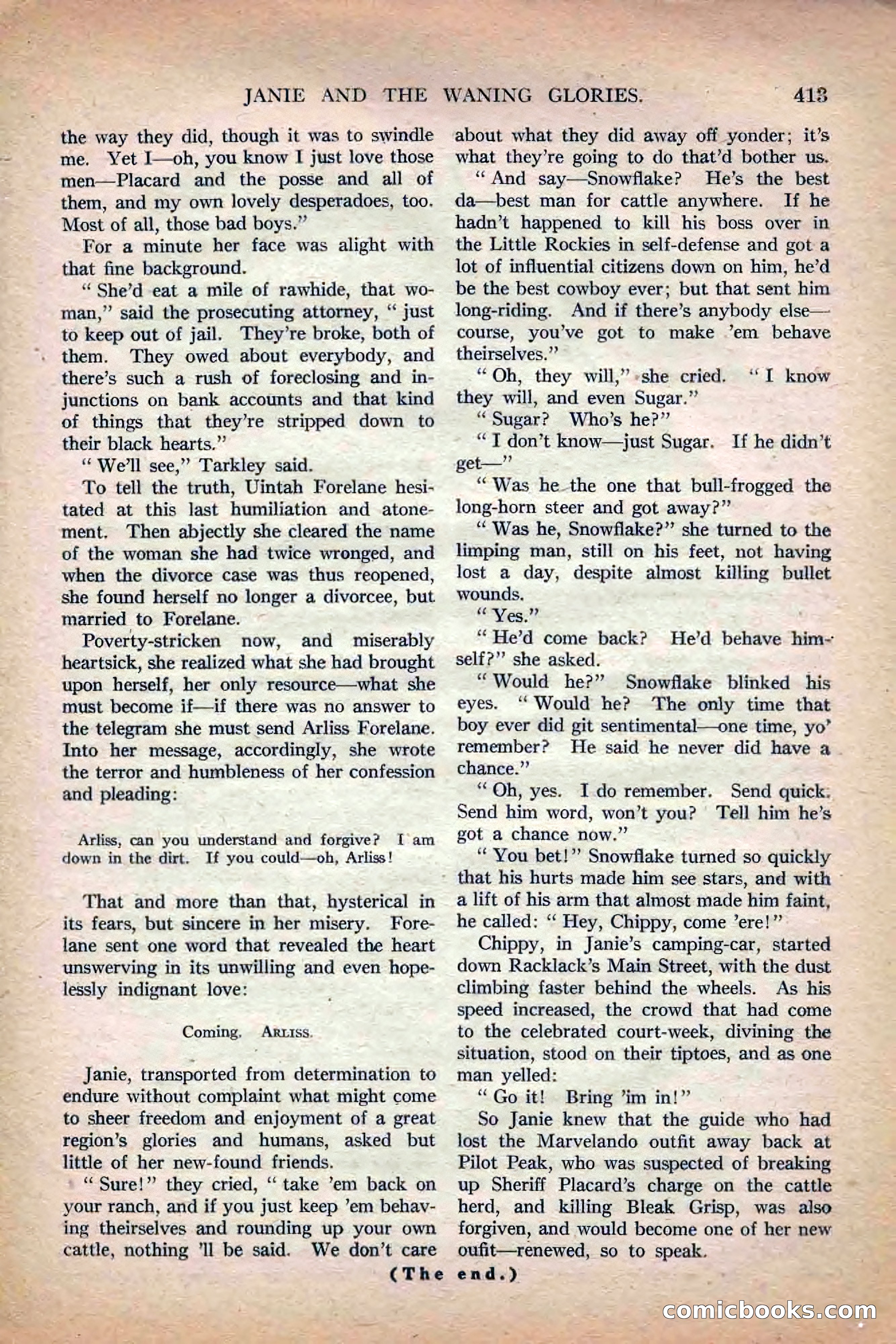 All-Story Weekly, Jun 19 1920 — page 135 of 155