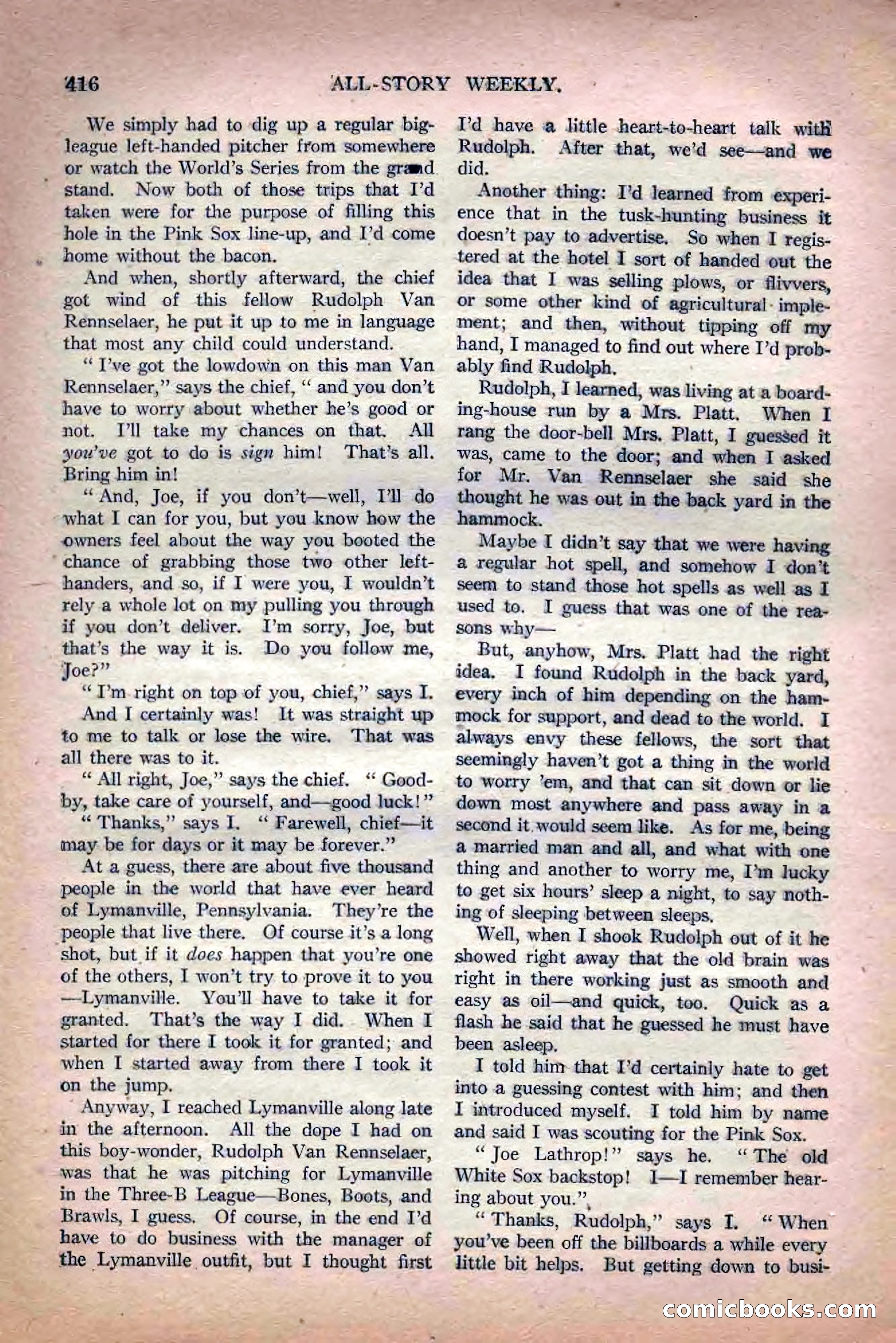 All-Story Weekly, Jun 19 1920 — page 138 of 155