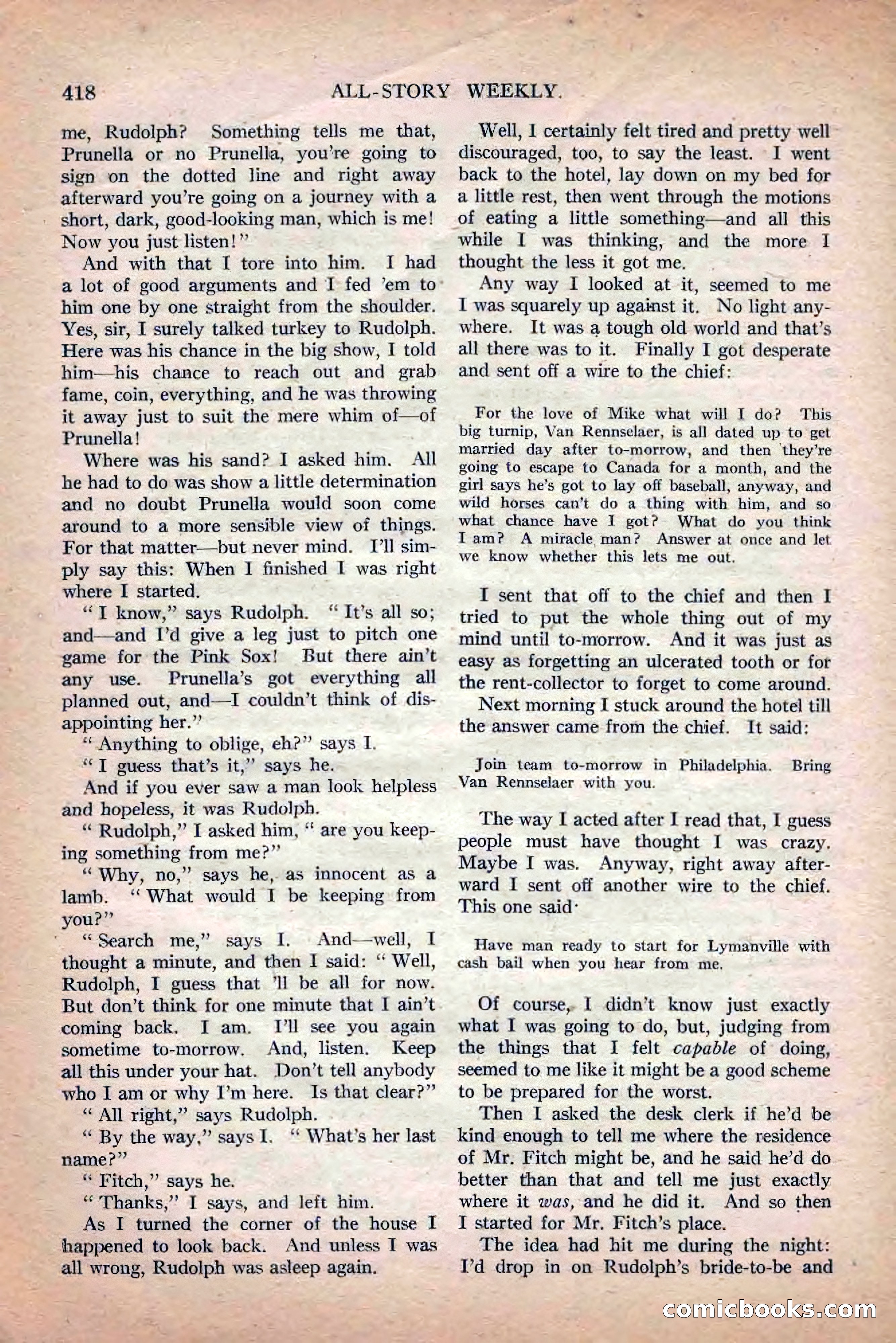 All-Story Weekly, Jun 19 1920 — page 140 of 155