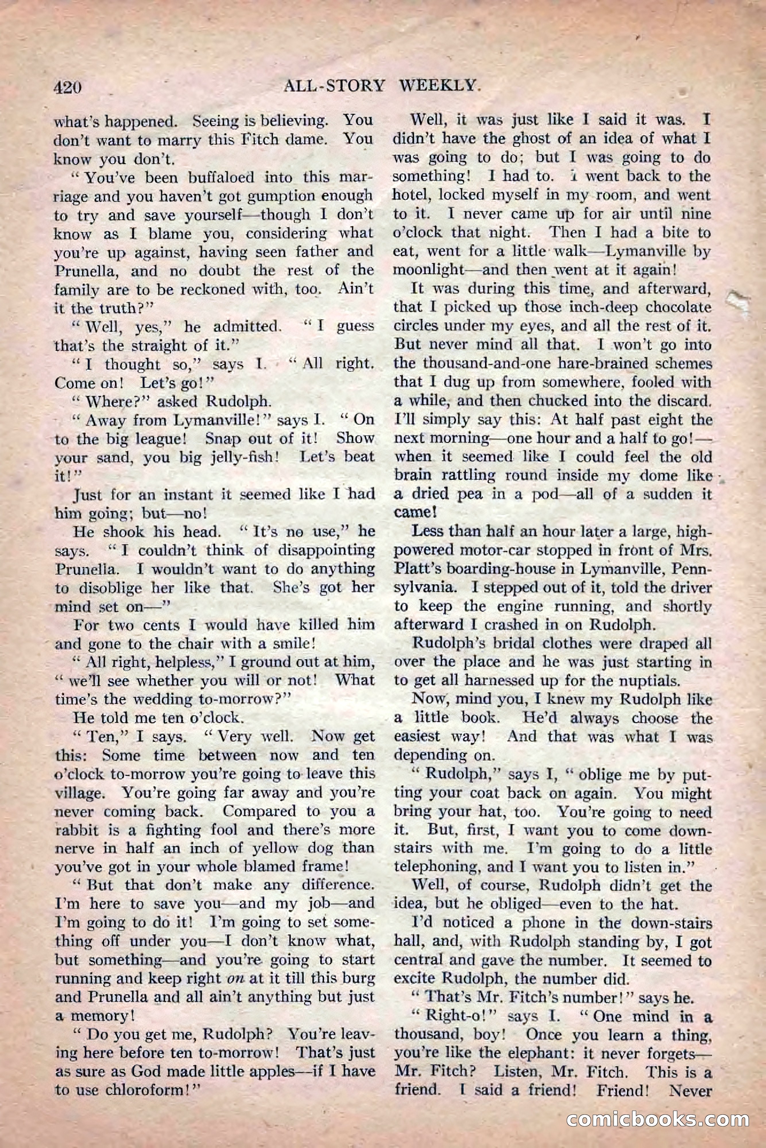 All-Story Weekly, Jun 19 1920 — page 142 of 155