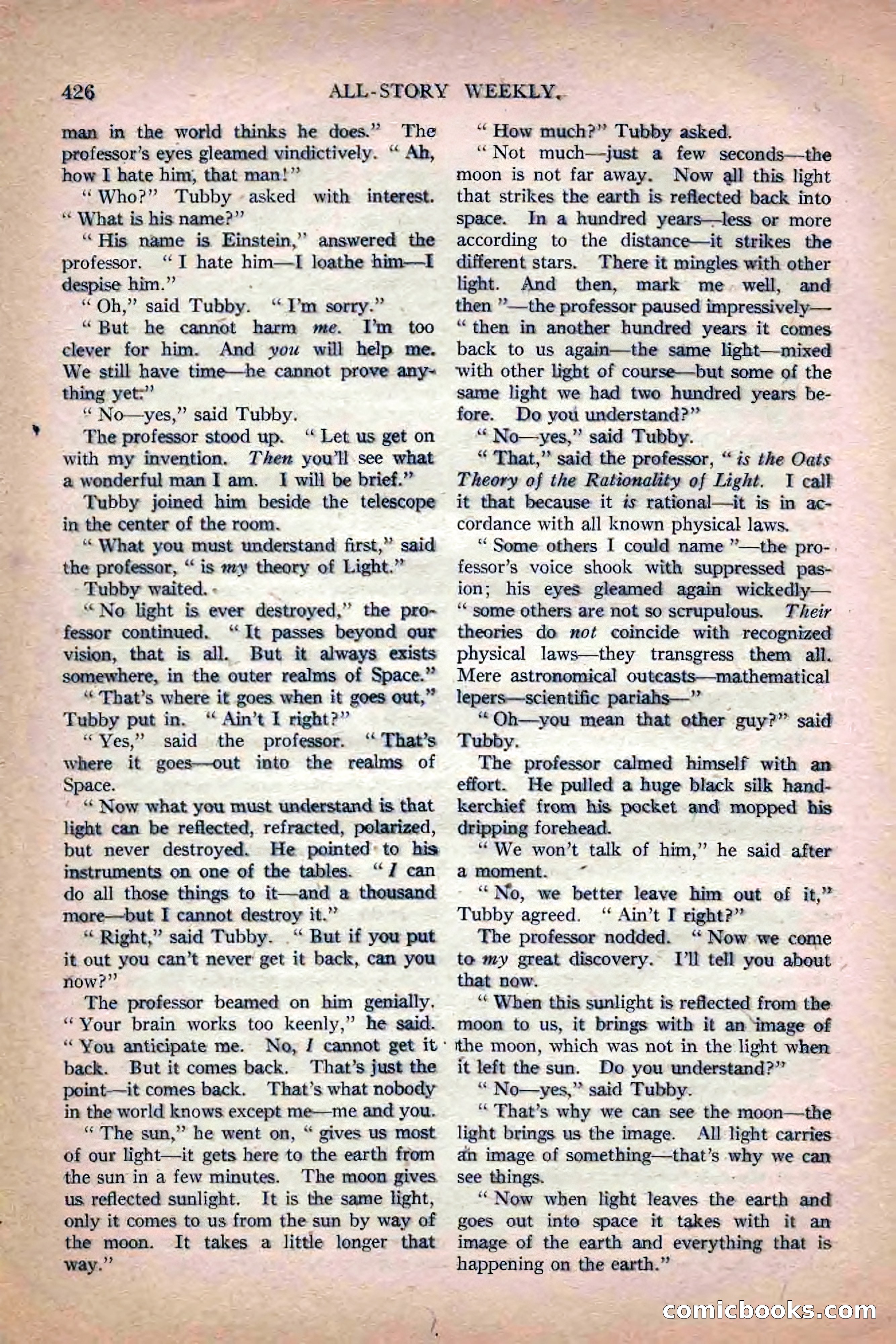 All-Story Weekly, Jun 19 1920 — page 148 of 155
