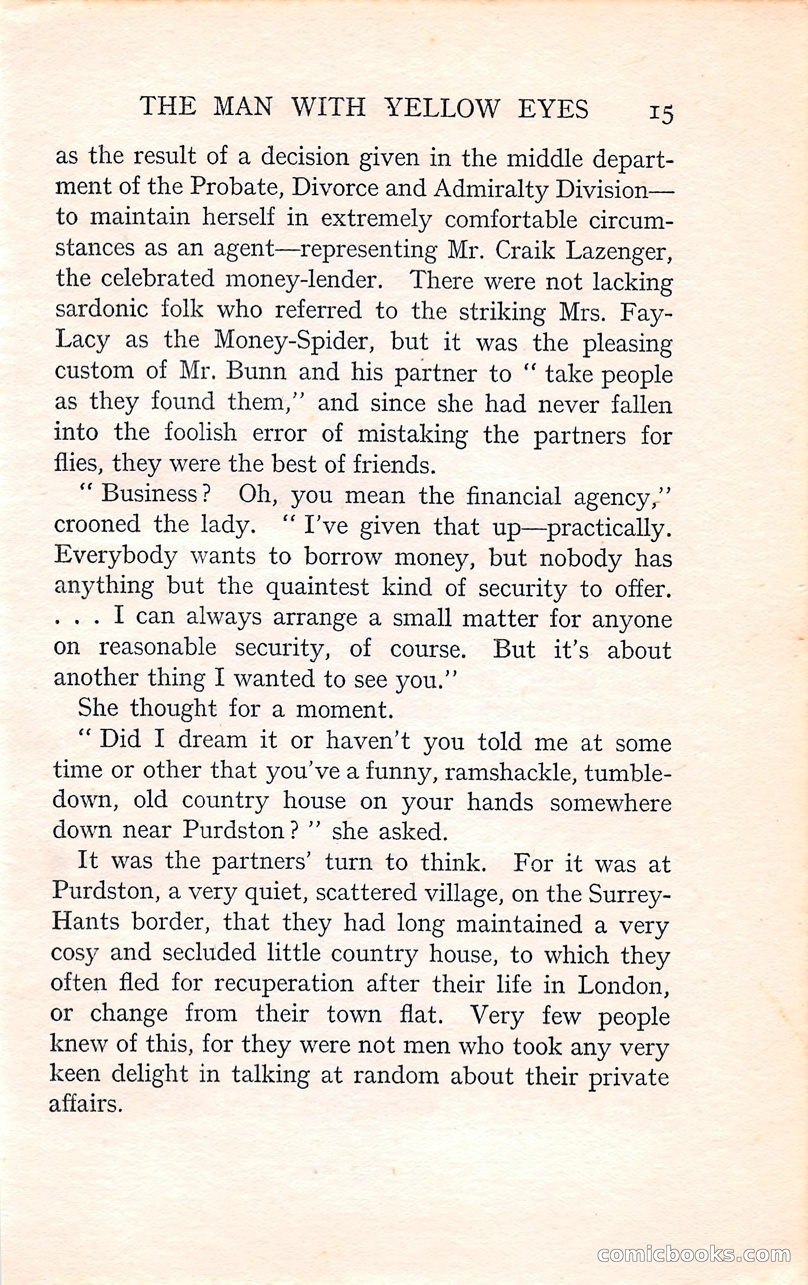 The Man with Yellow Eyes — page 15 of 255