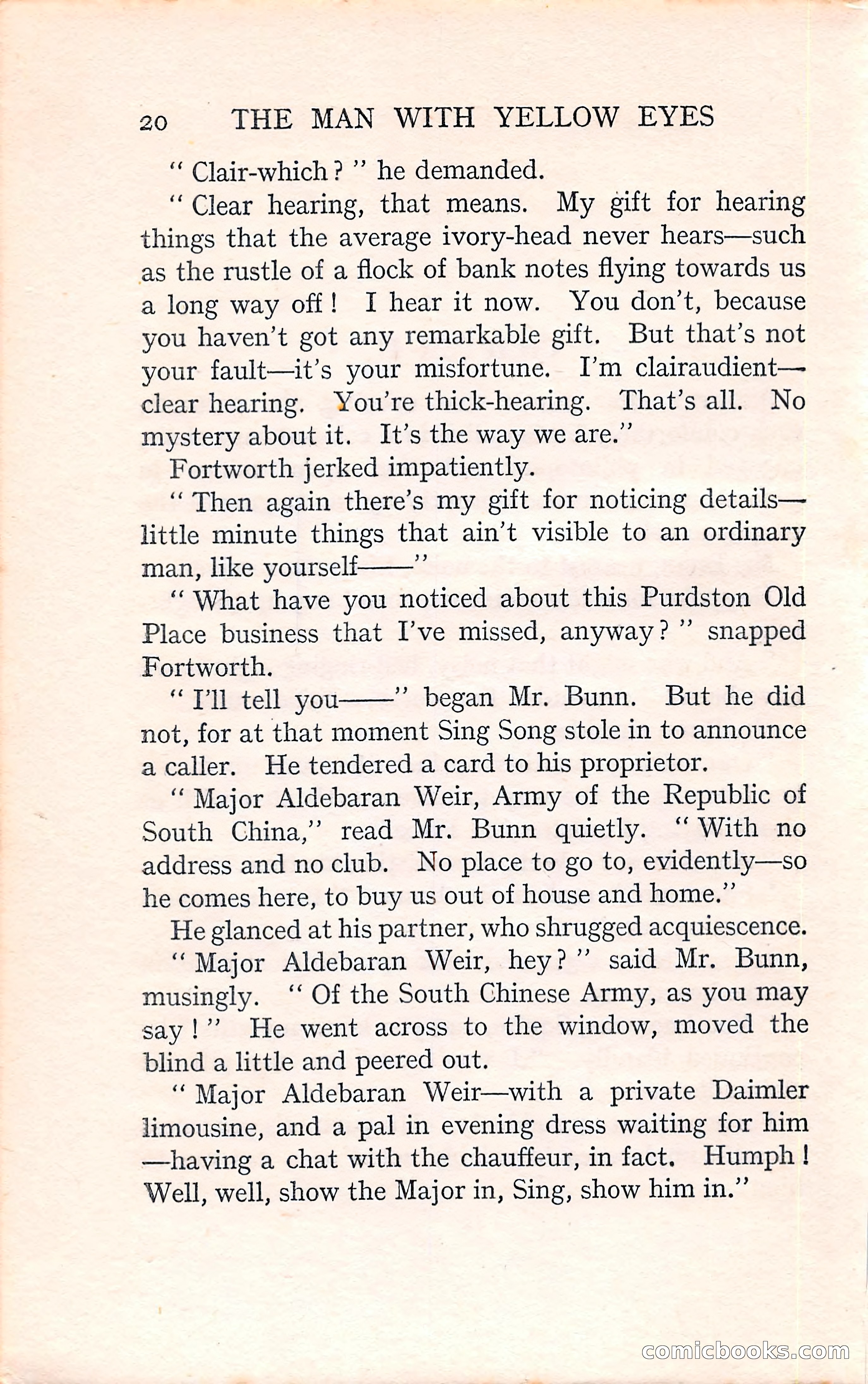The Man with Yellow Eyes — page 20 of 255