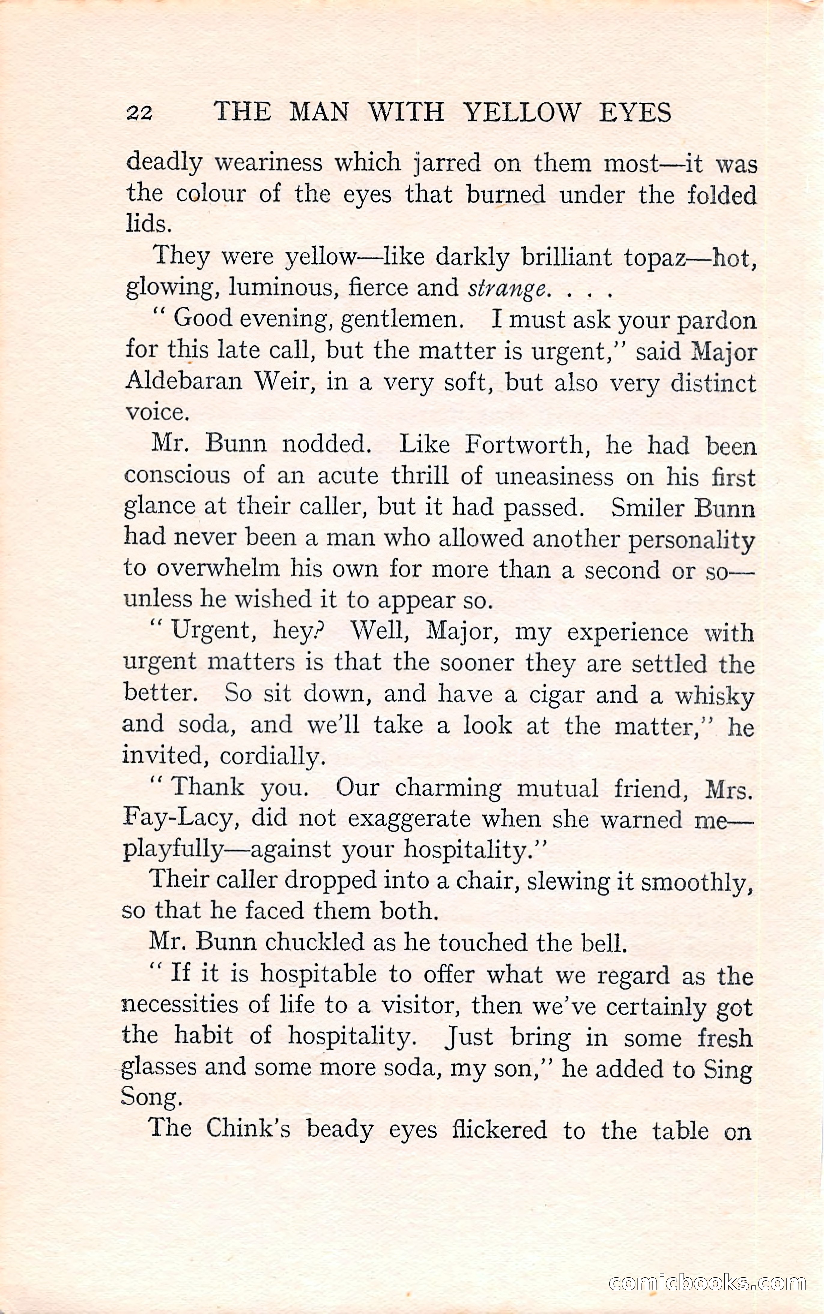 The Man with Yellow Eyes — page 22 of 255