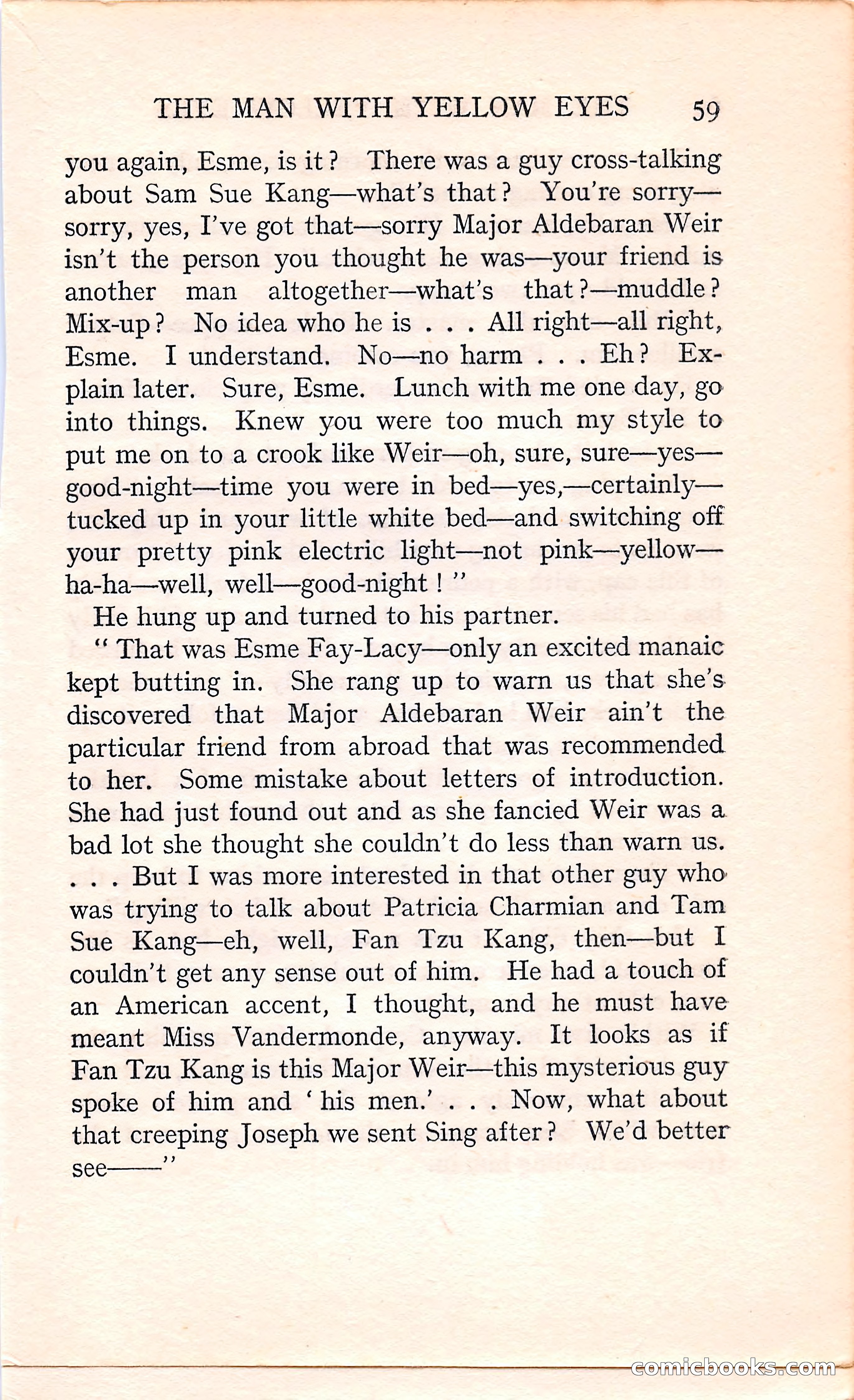 The Man with Yellow Eyes — page 59 of 255