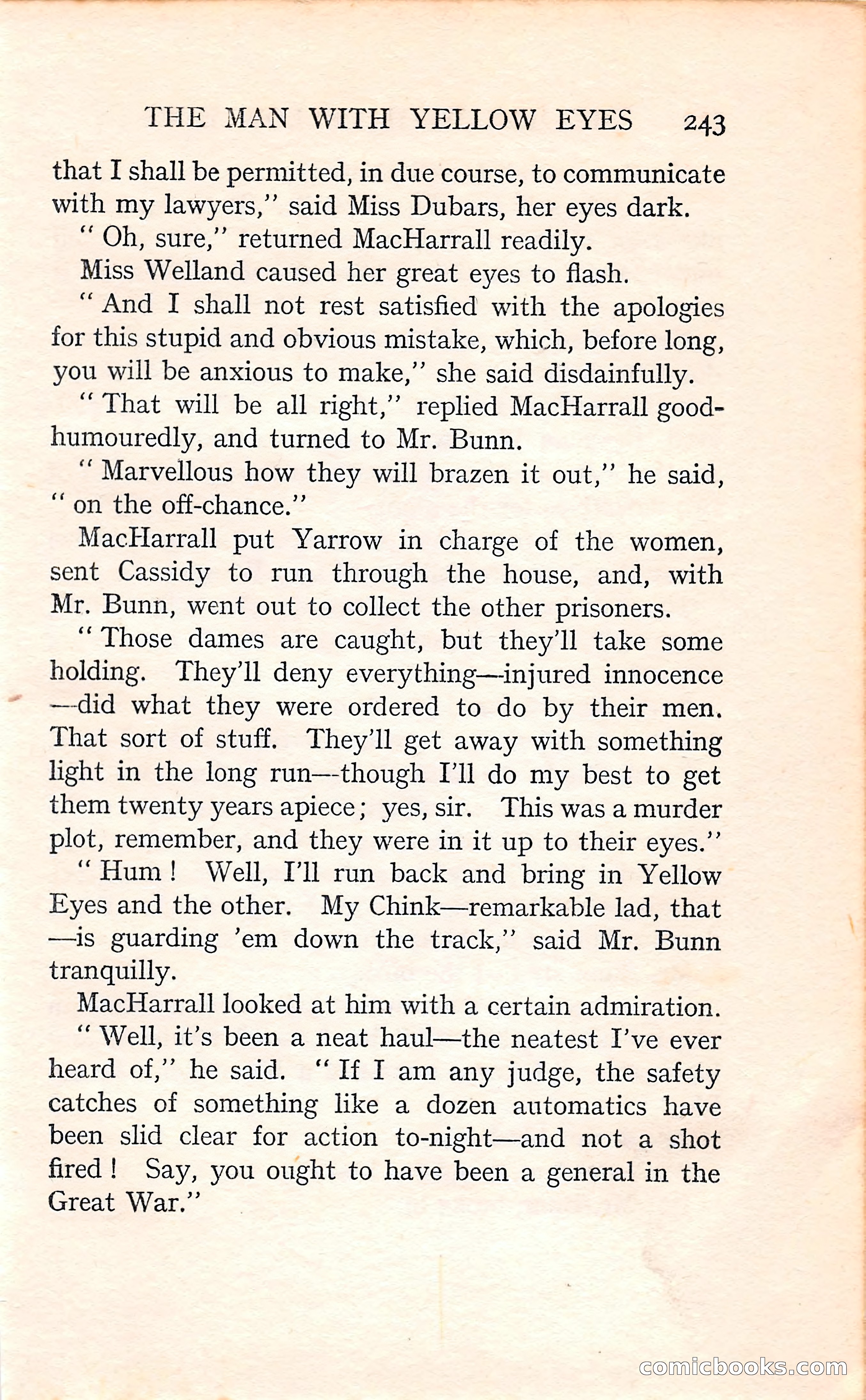 The Man with Yellow Eyes — page 243 of 255