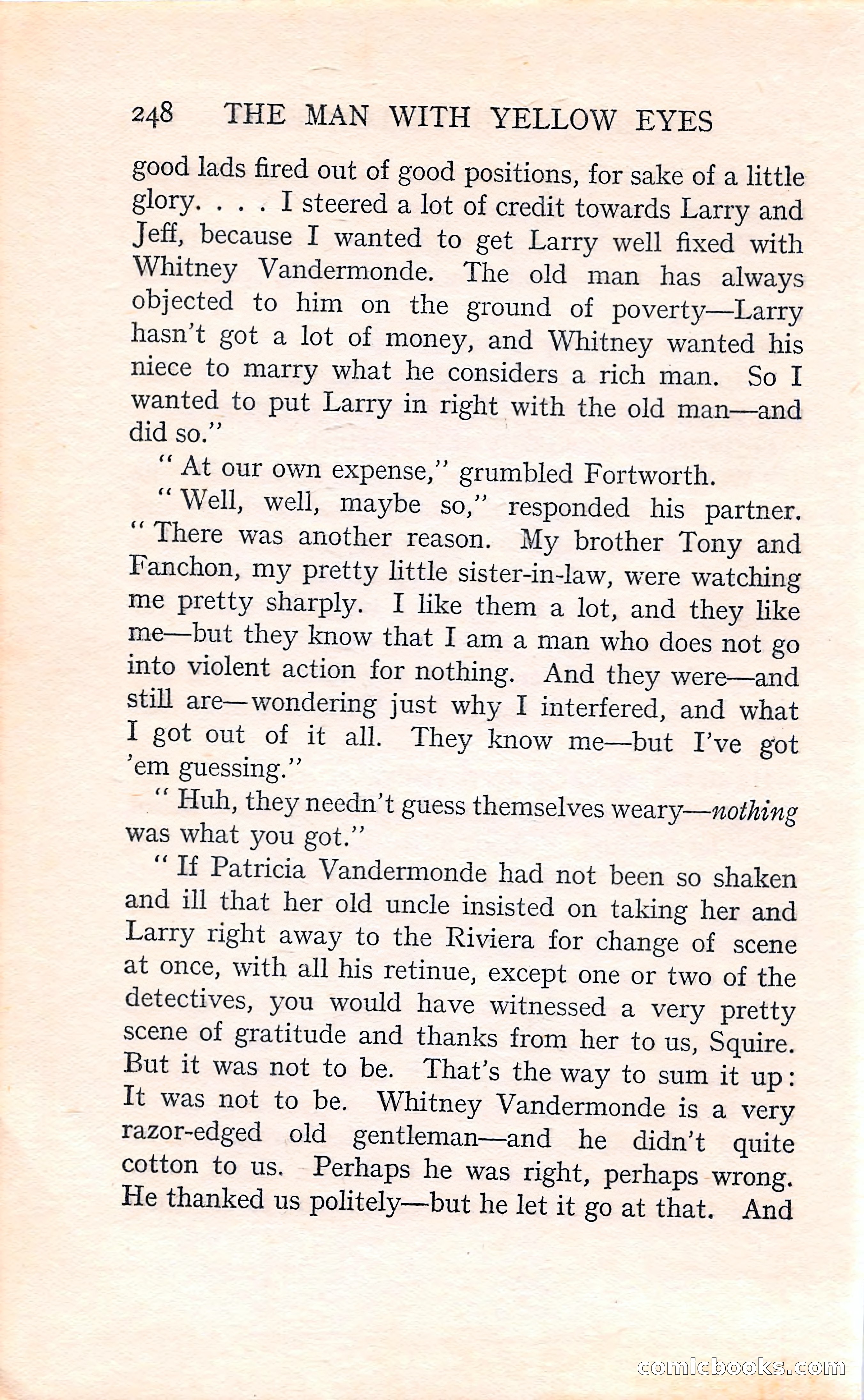 The Man with Yellow Eyes — page 248 of 255