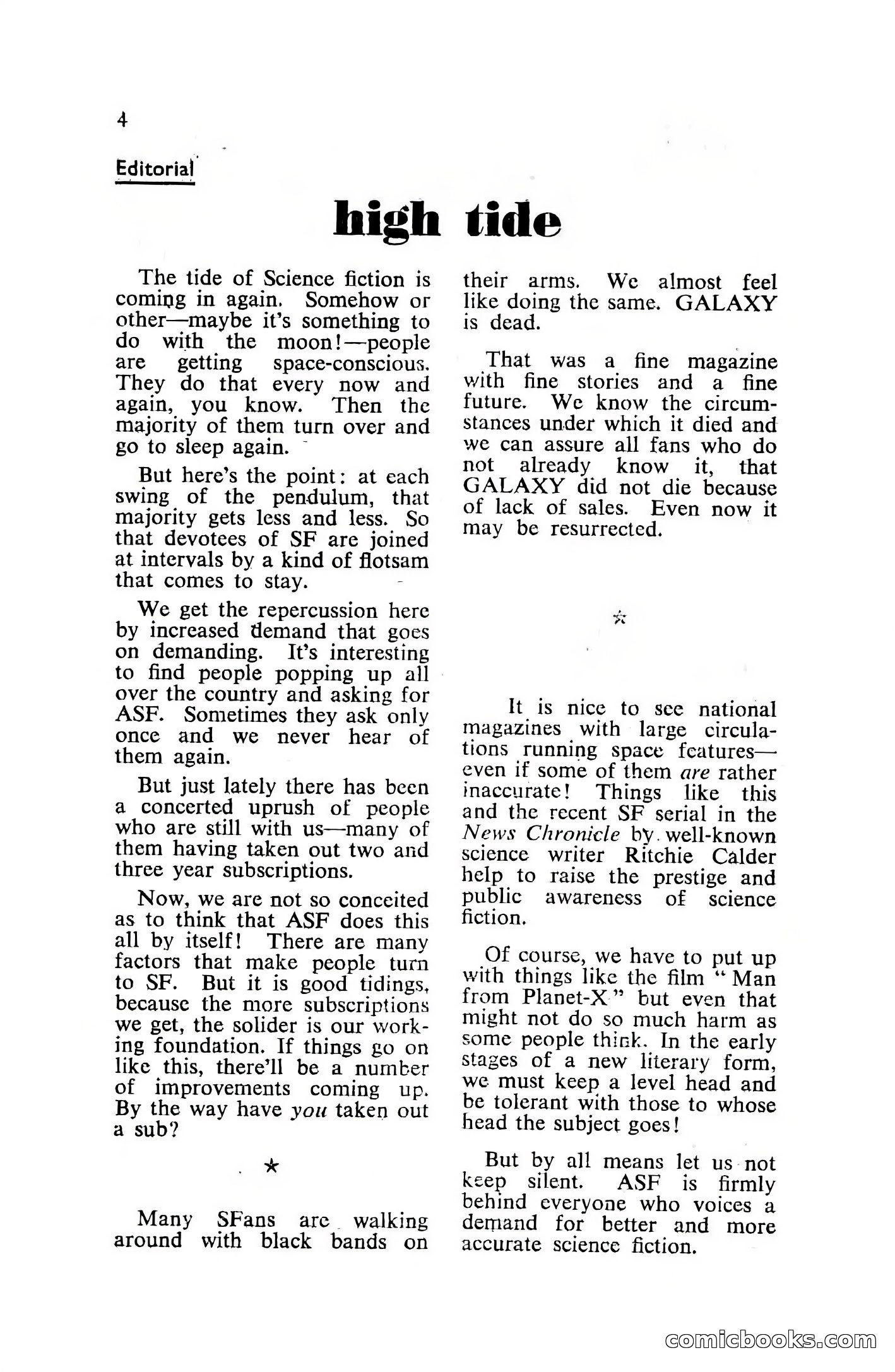 Authentic Science Fiction, December 1951 — page 6 of 115