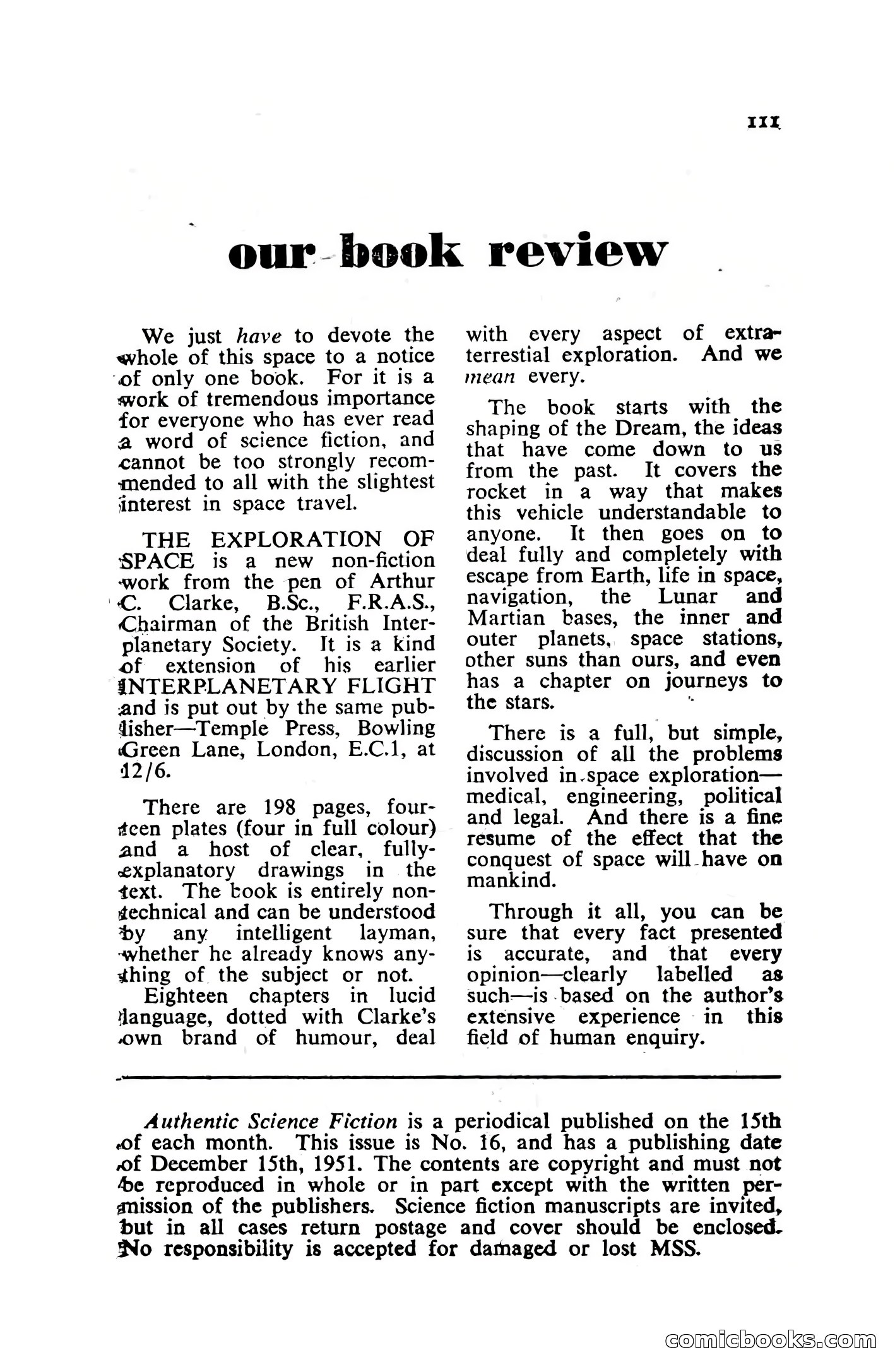 Authentic Science Fiction, December 1951 — page 113 of 115