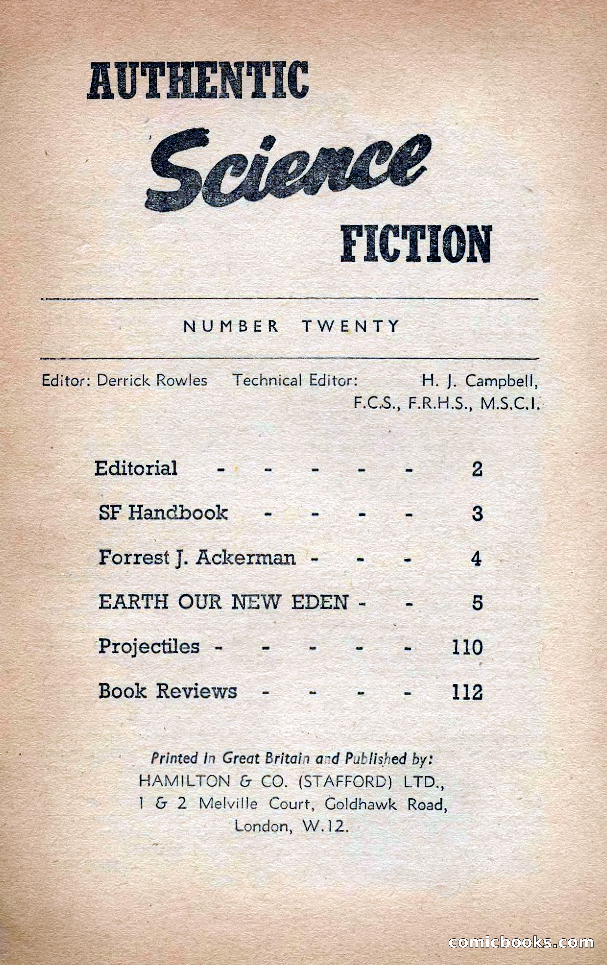 Authentic Science Fiction Monthly, No. 20 — page 2 of 115