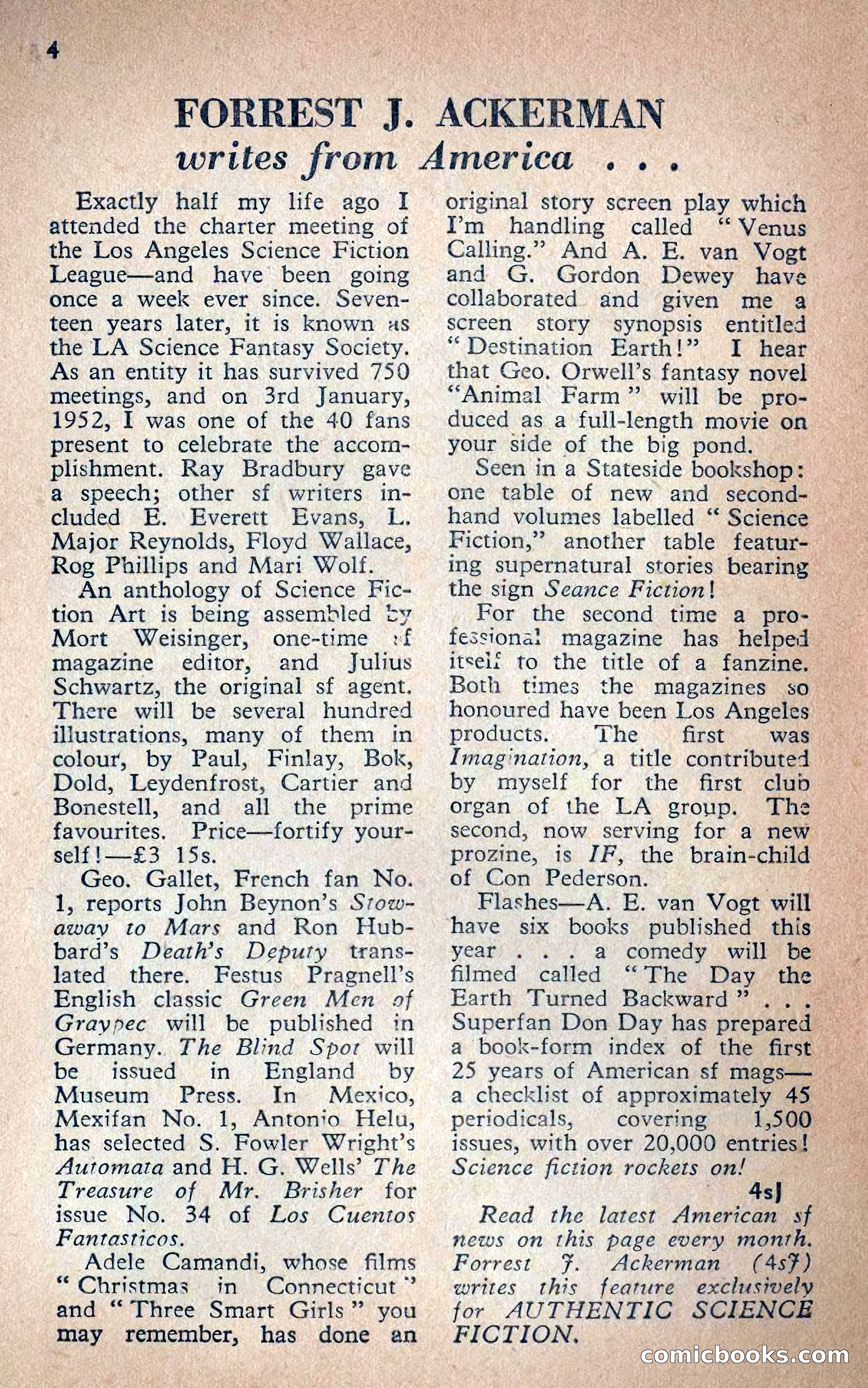 Authentic Science Fiction Monthly, No. 20 — page 5 of 115