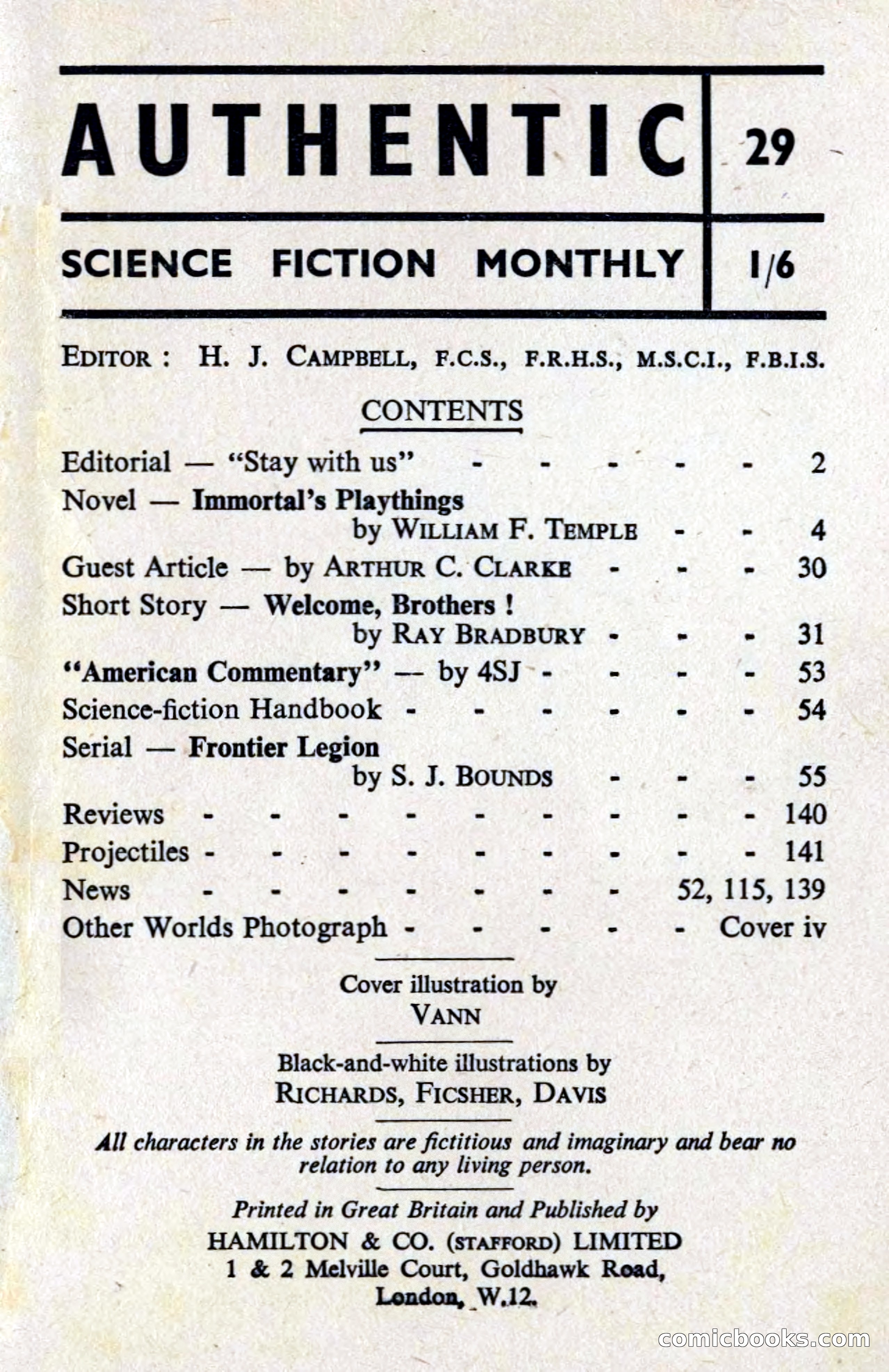 Authentic Science Fiction Monthly, Issue 29 — page 4 of 149