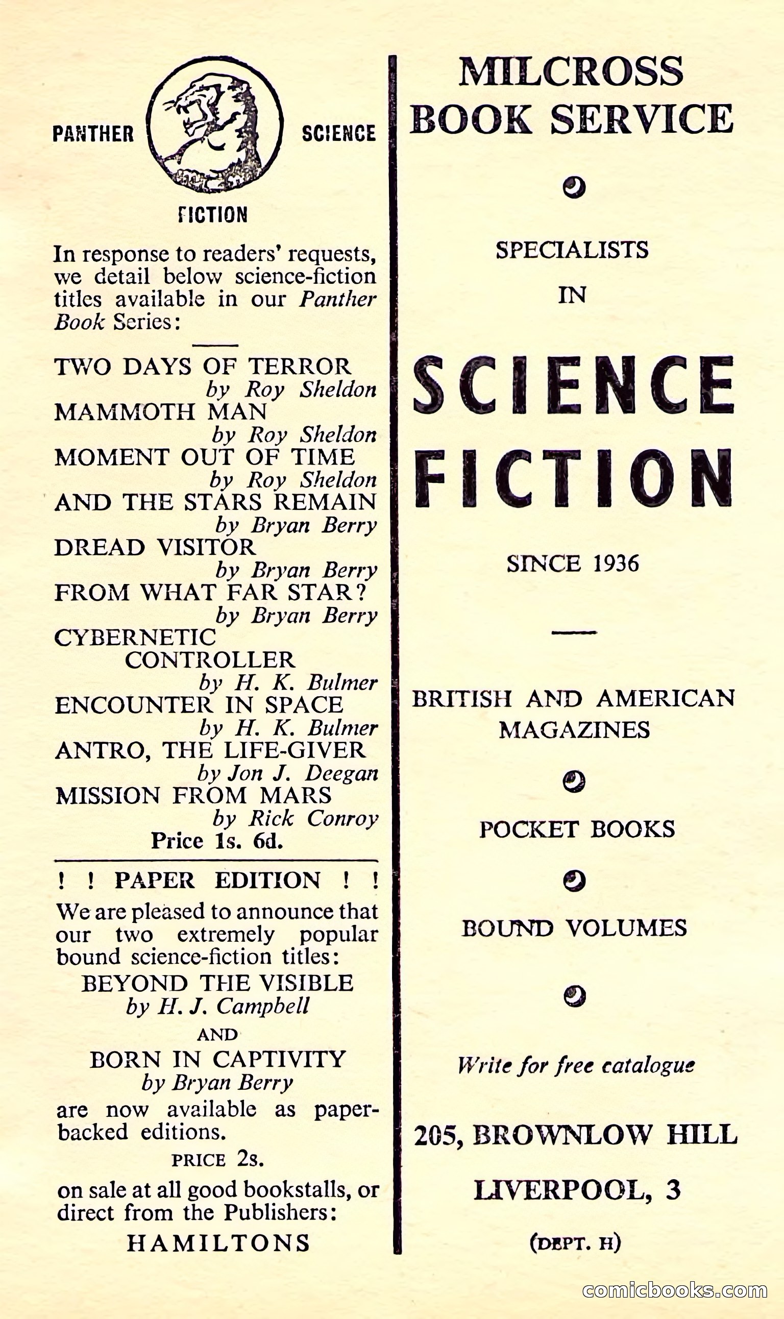 Authentic Science Fiction Monthly, No. 31 — page 144 of 149