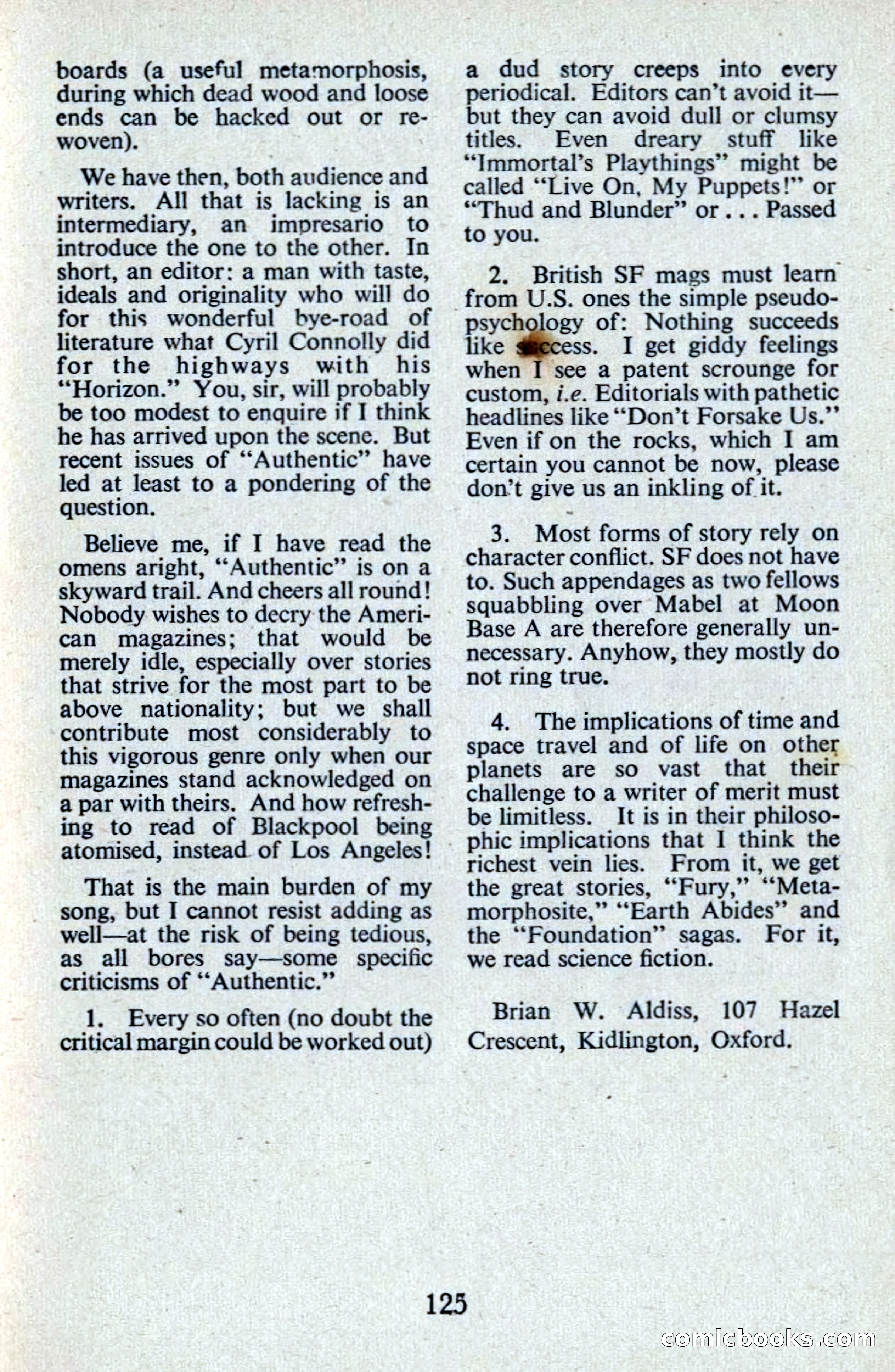 Authentic Science Fiction Monthly No. 39 — page 126 of 146