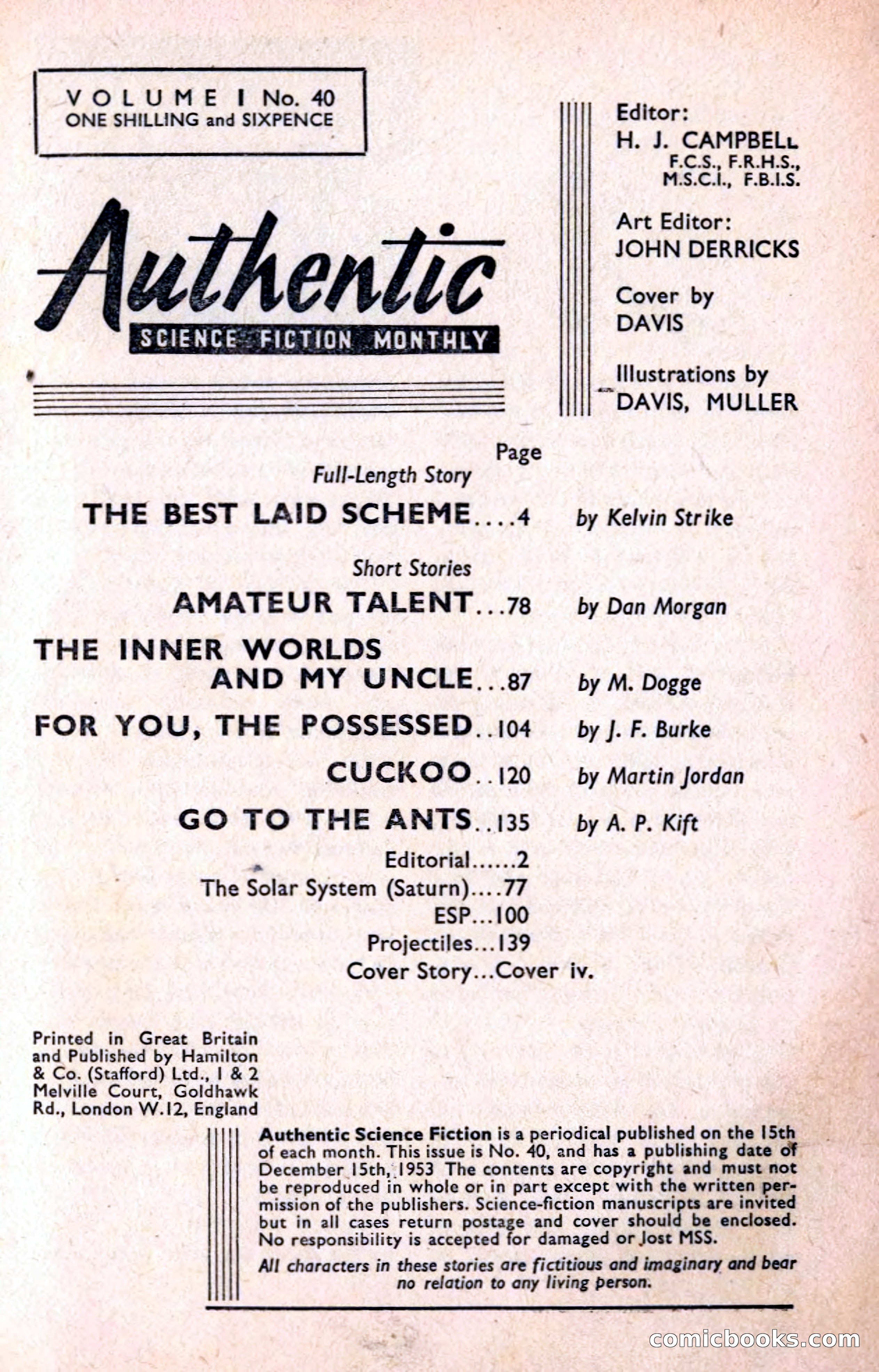 Authentic Science Fiction Monthly No. 40 — page 2 of 146